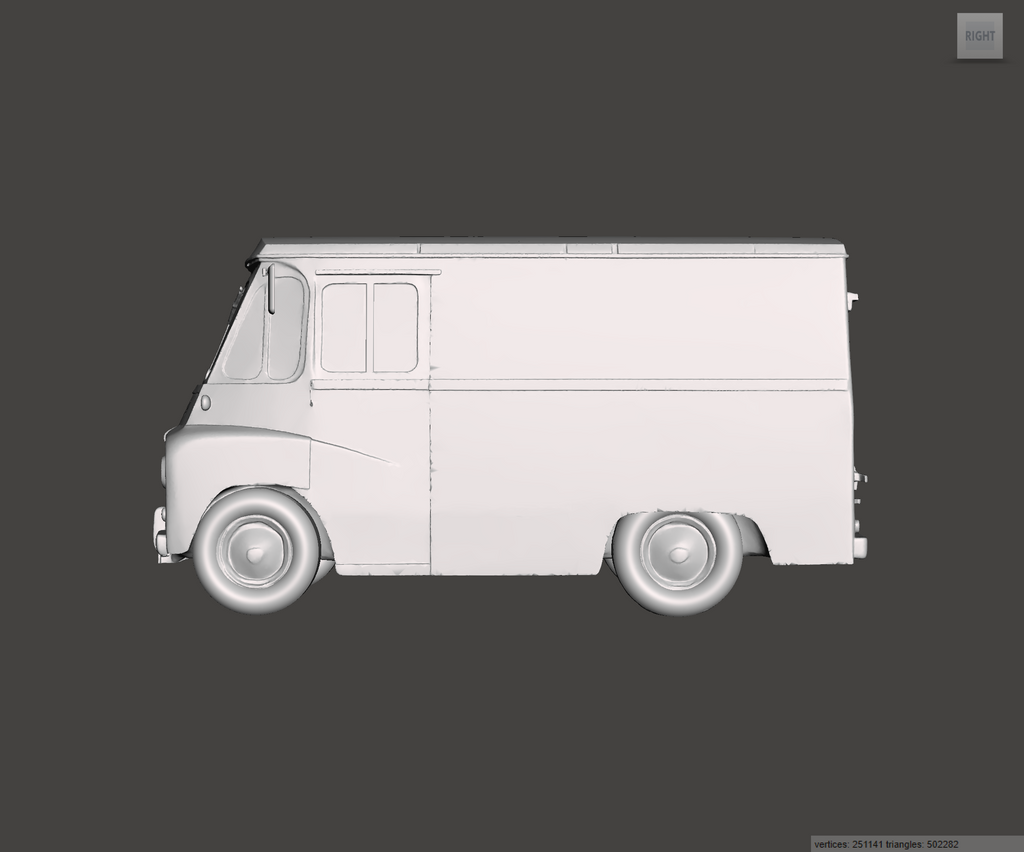 Image of 3D Printed Resin model of Austin LD 1ton Van 1966