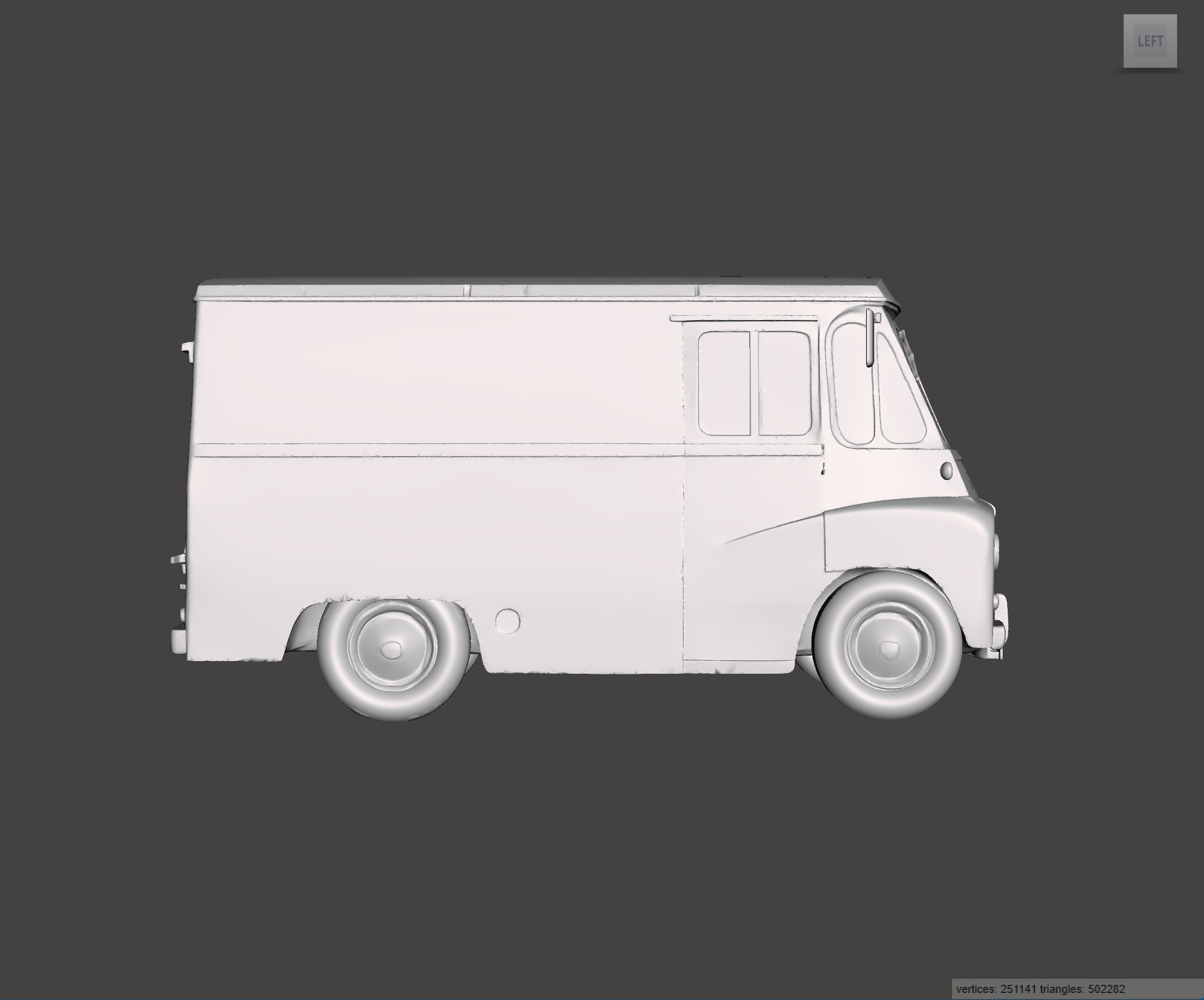 Image of 3D Printed Resin model of Austin LD 1ton Van 1966