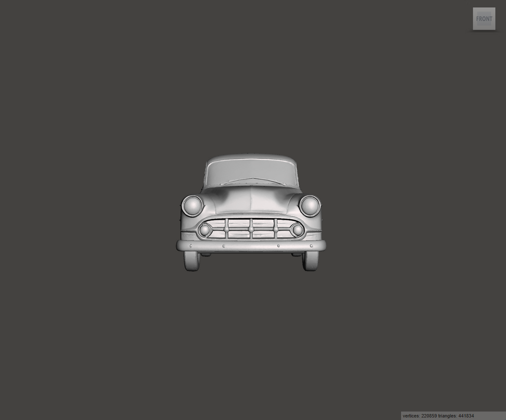 Image of 3D Printed Resin model of Chevrolet Bel Air 1953