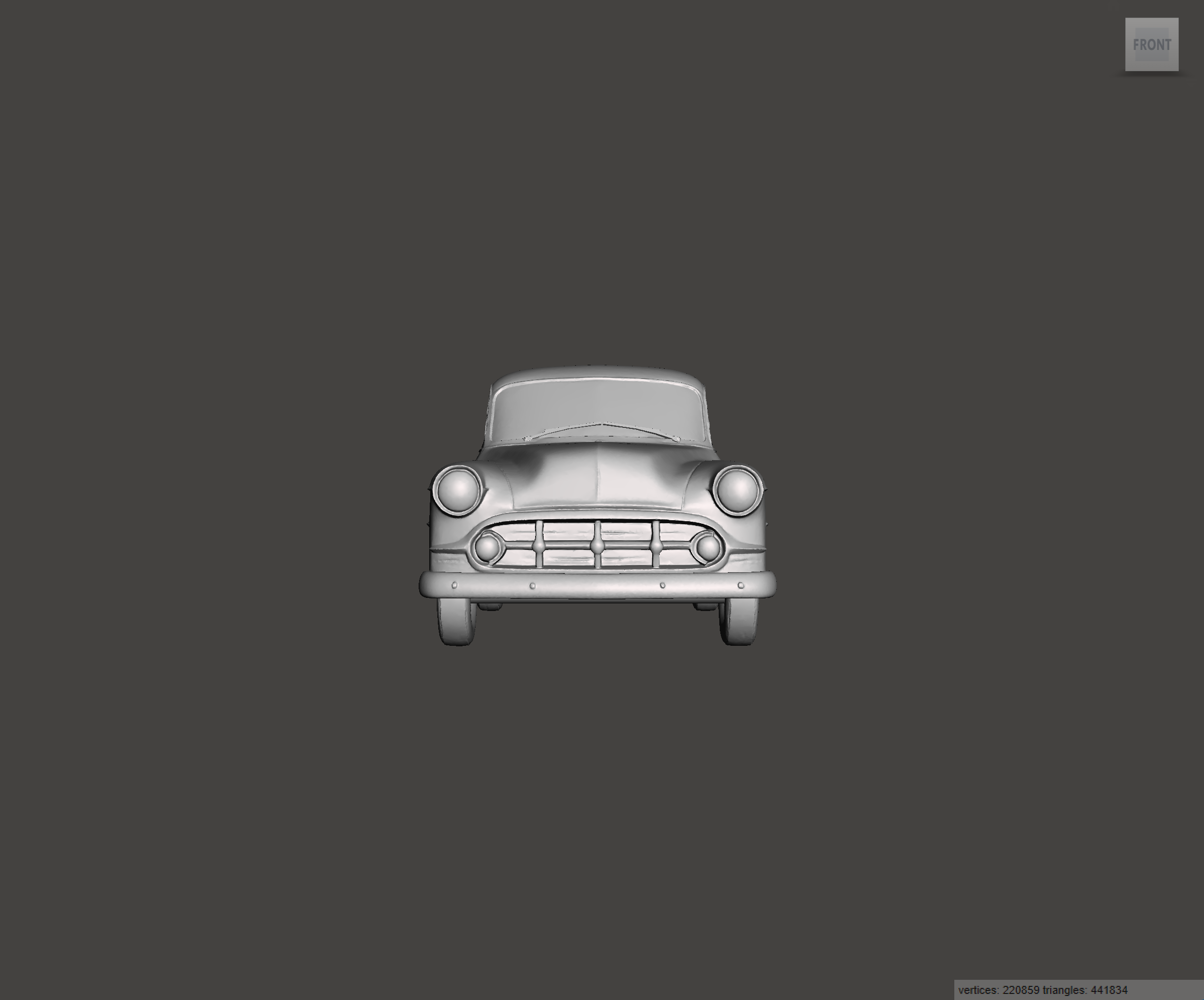 Image of 3D Printed Resin model of Chevrolet Bel Air 1953