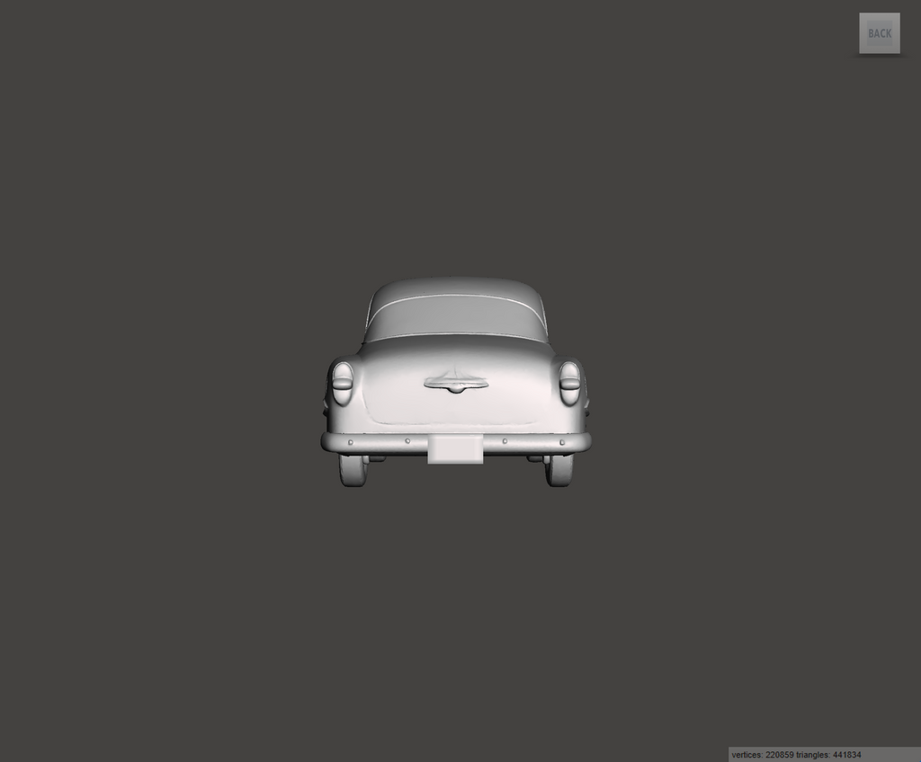 Image of 3D Printed Resin model of Chevrolet Bel Air 1953
