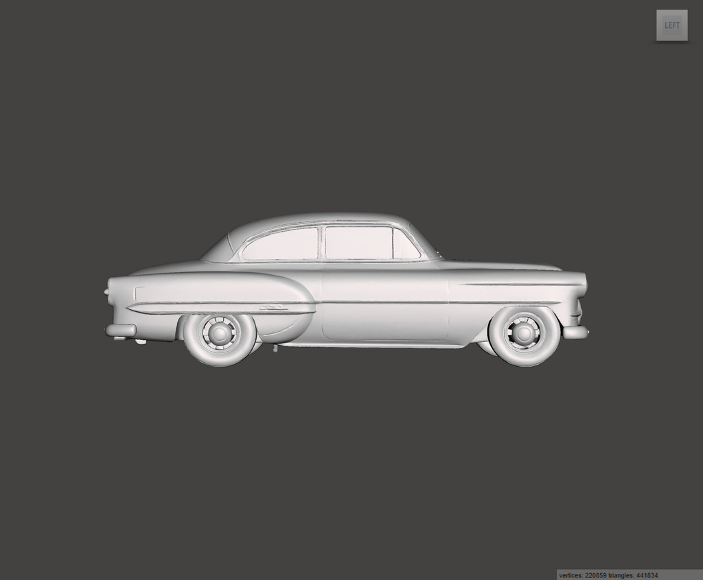 Image of 3D Printed Resin model of Chevrolet Bel Air 1953