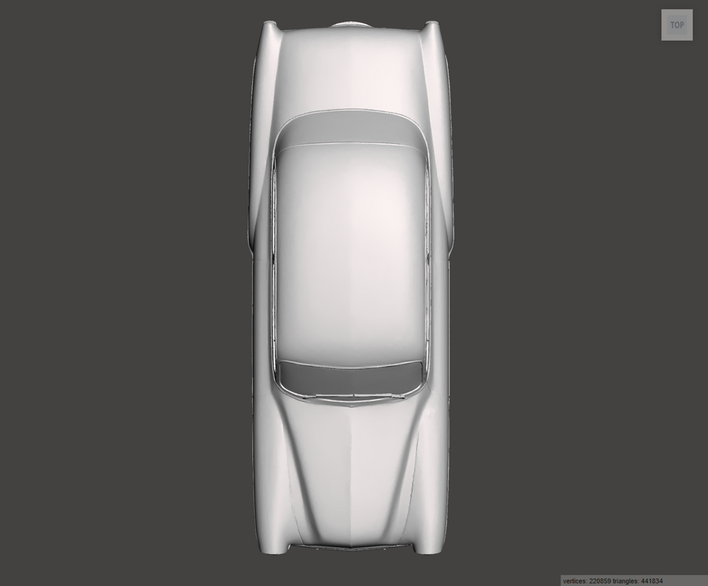 Image of 3D Printed Resin model of Chevrolet Bel Air 1953