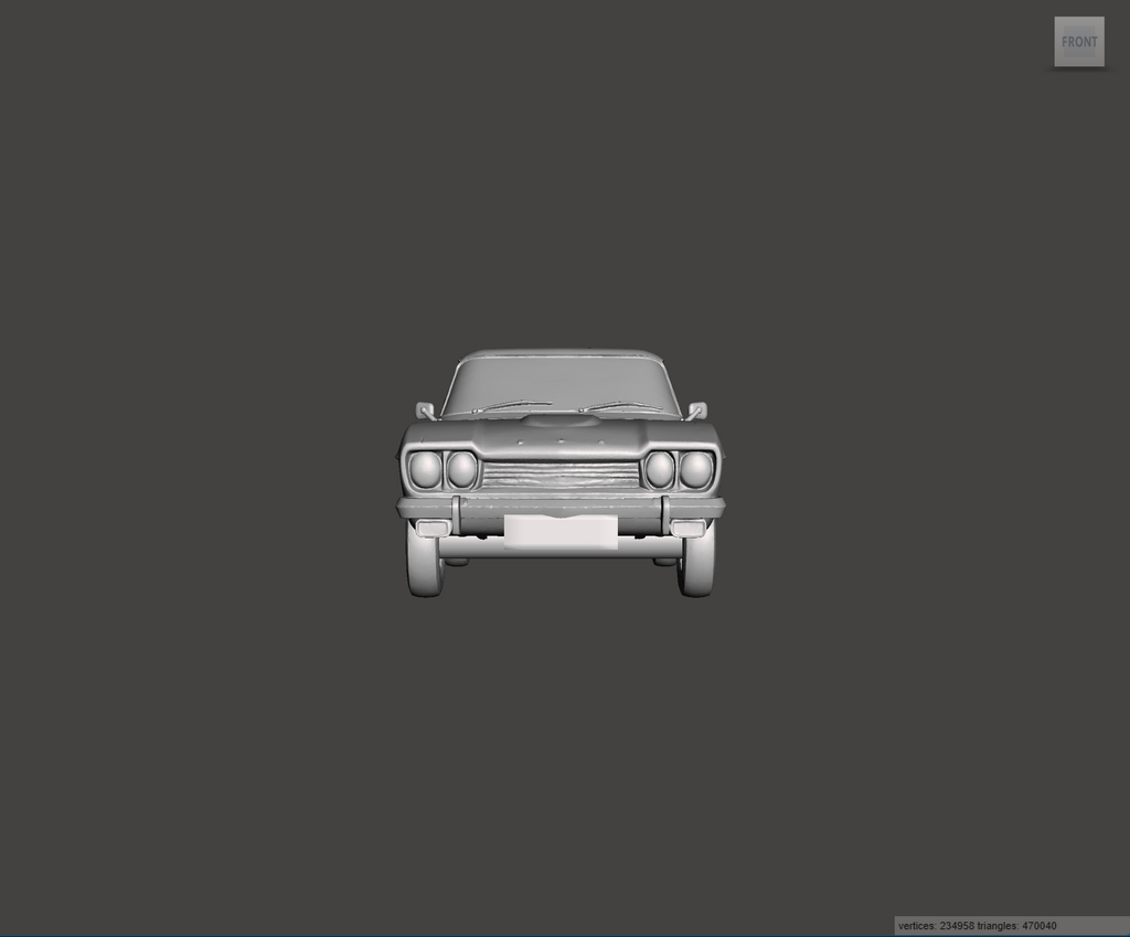 Image of 3D Printed Resin model of Ford Capri Mk1 3000 GXL 1973
