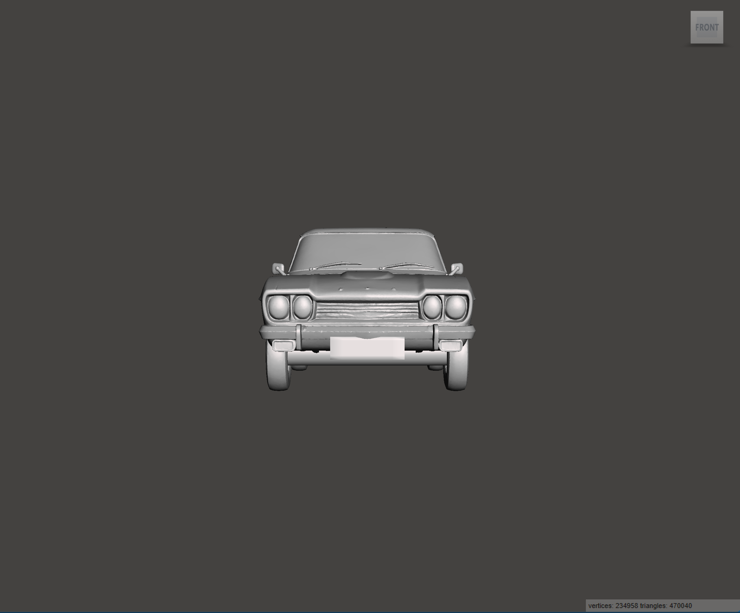 Image of 3D Printed Resin model of Ford Capri Mk1 3000 GXL 1973
