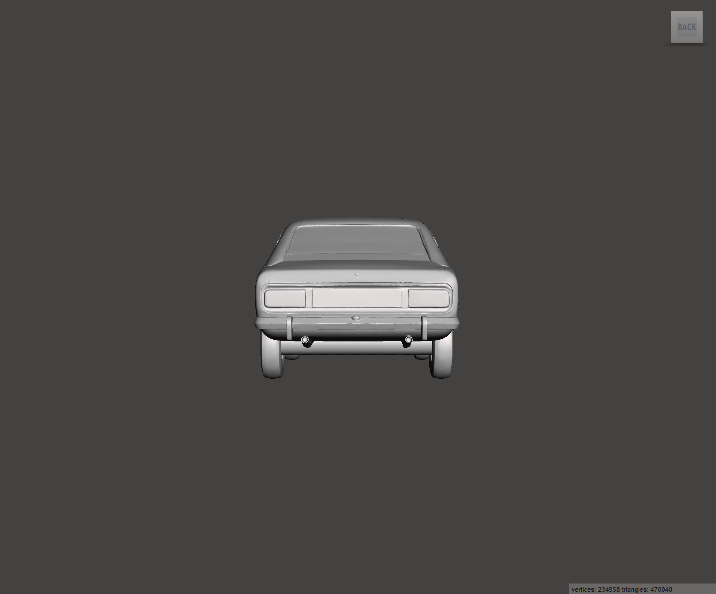 Image of 3D Printed Resin model of Ford Capri Mk1 3000 GXL 1973
