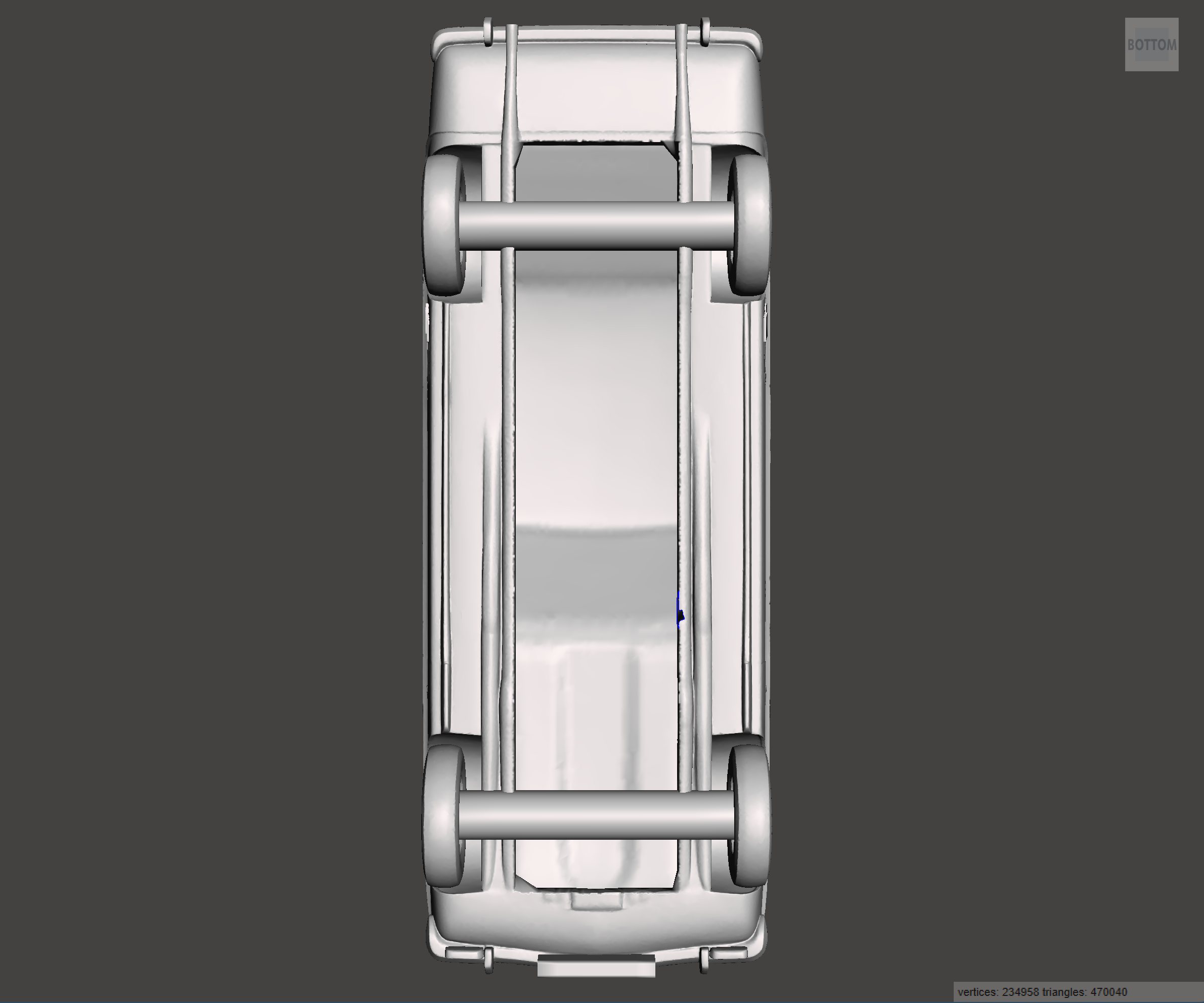 Image of 3D Printed Resin model of Ford Capri Mk1 3000 GXL 1973