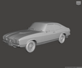 Image of 3D Printed Resin model of Ford Capri Mk2 2000 GL 1978