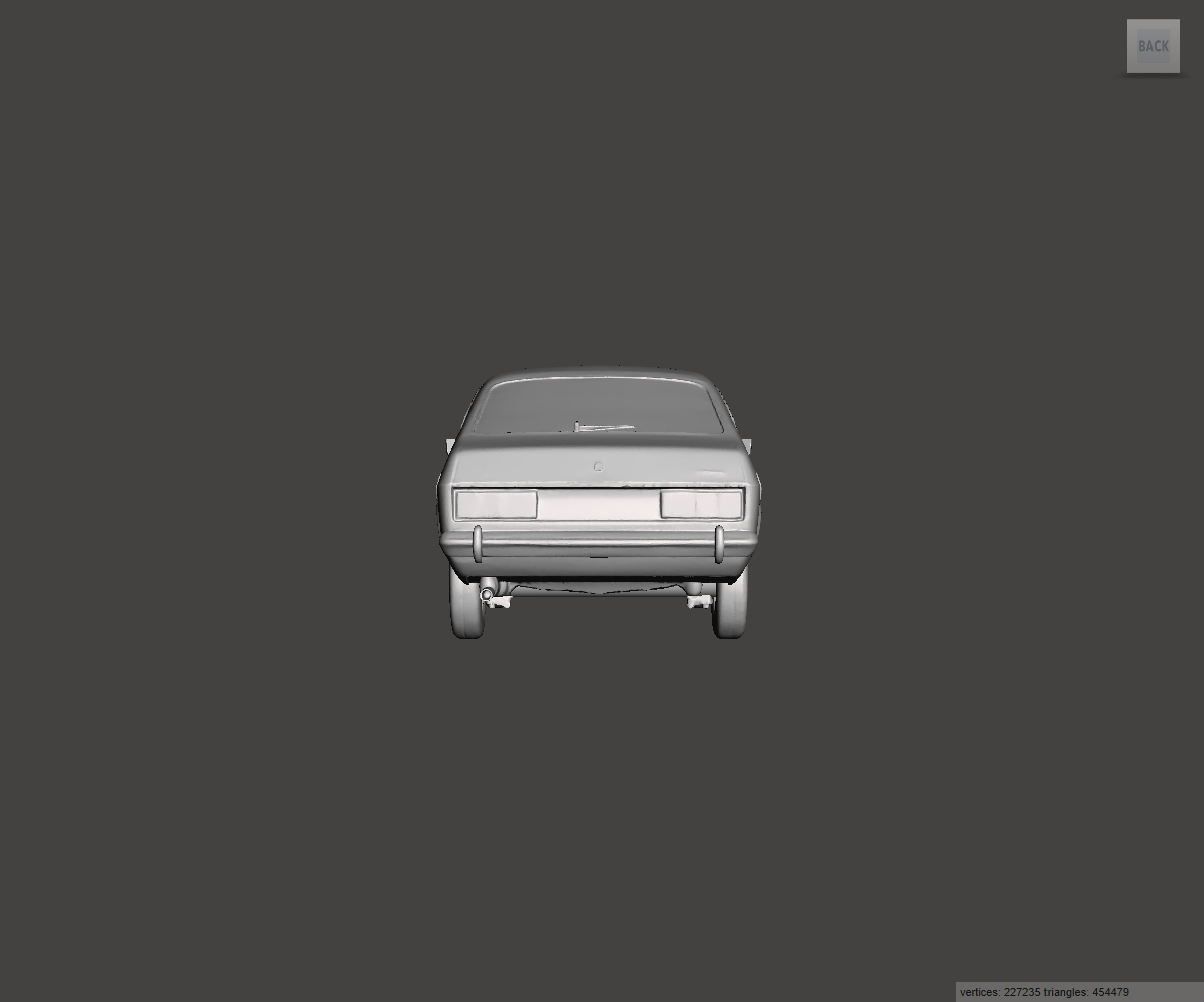 Image of 3D Printed Resin model of Ford Capri Mk2 2000 GL 1978