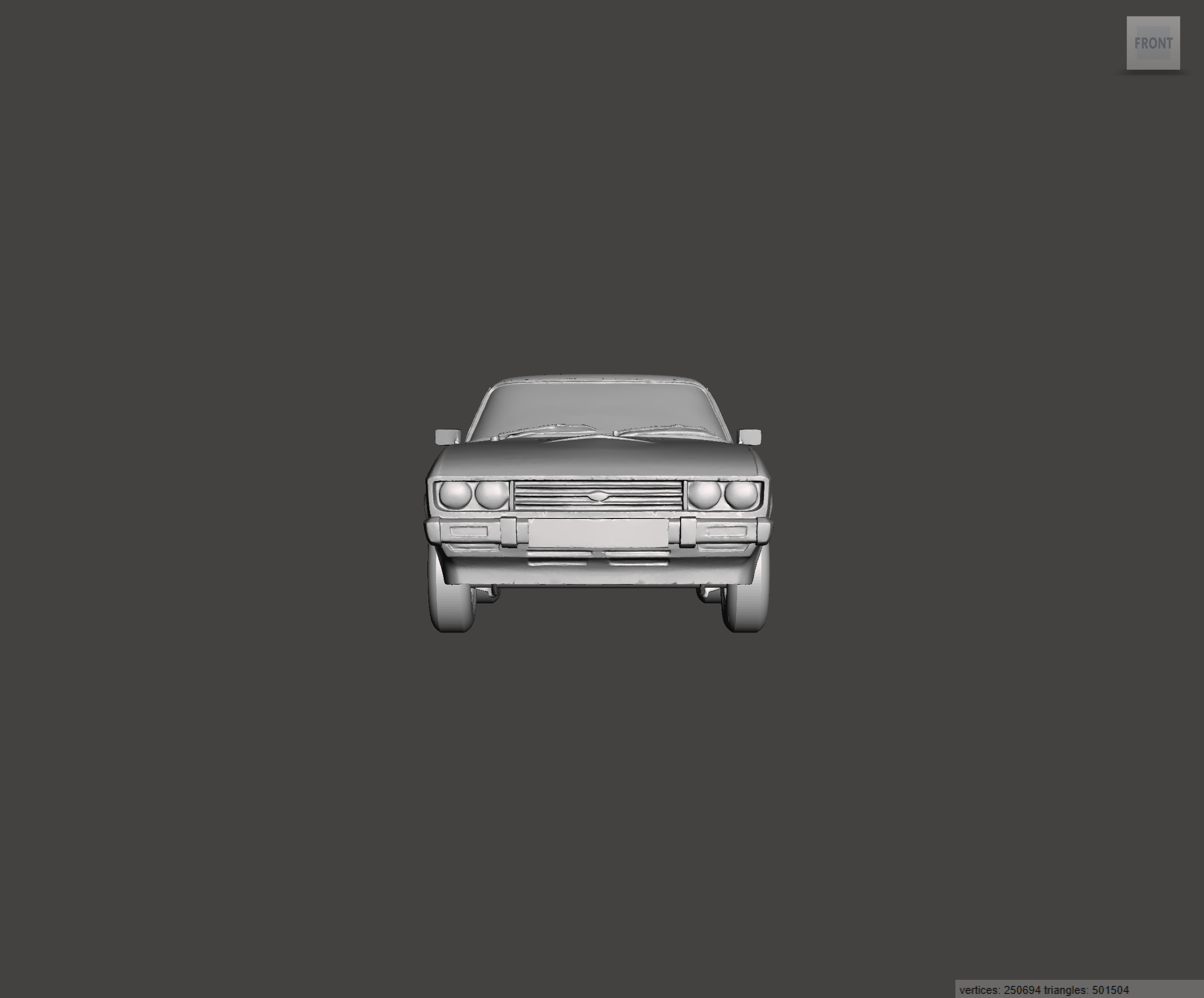 Image of 3D Printed Resin model of Ford Capri Mk3 2.0S 1983