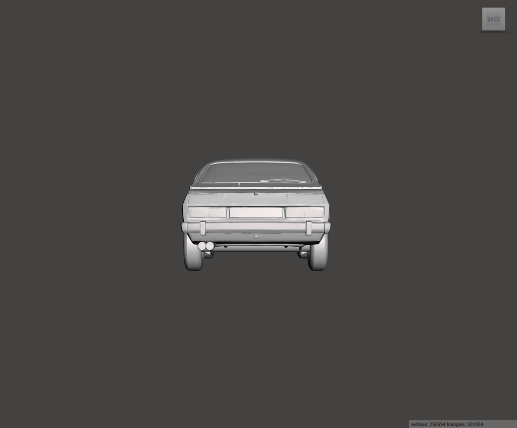 Image of 3D Printed Resin model of Ford Capri Mk3 2.0S 1983