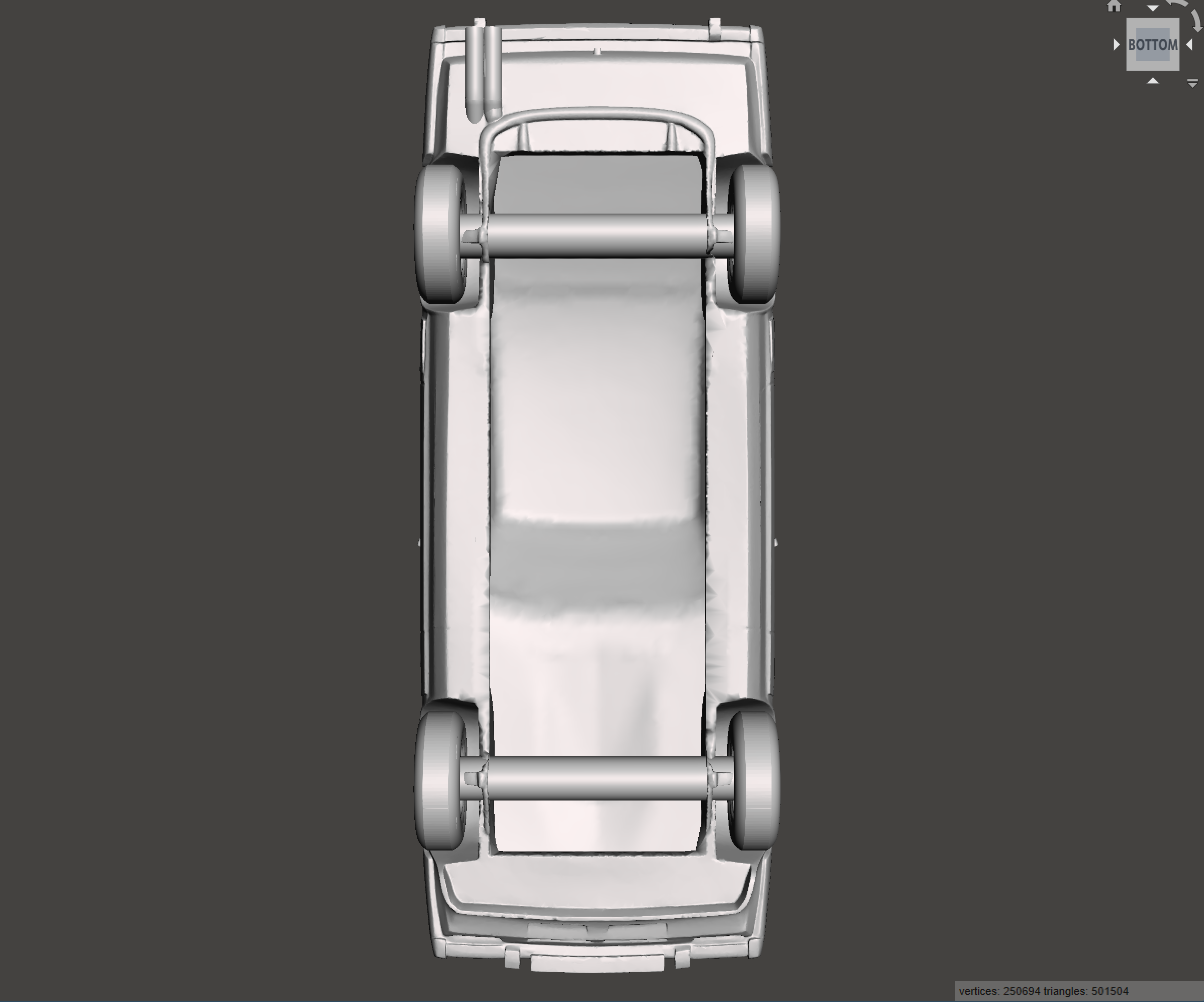 Image of 3D Printed Resin model of Ford Capri Mk3 2.0S 1983