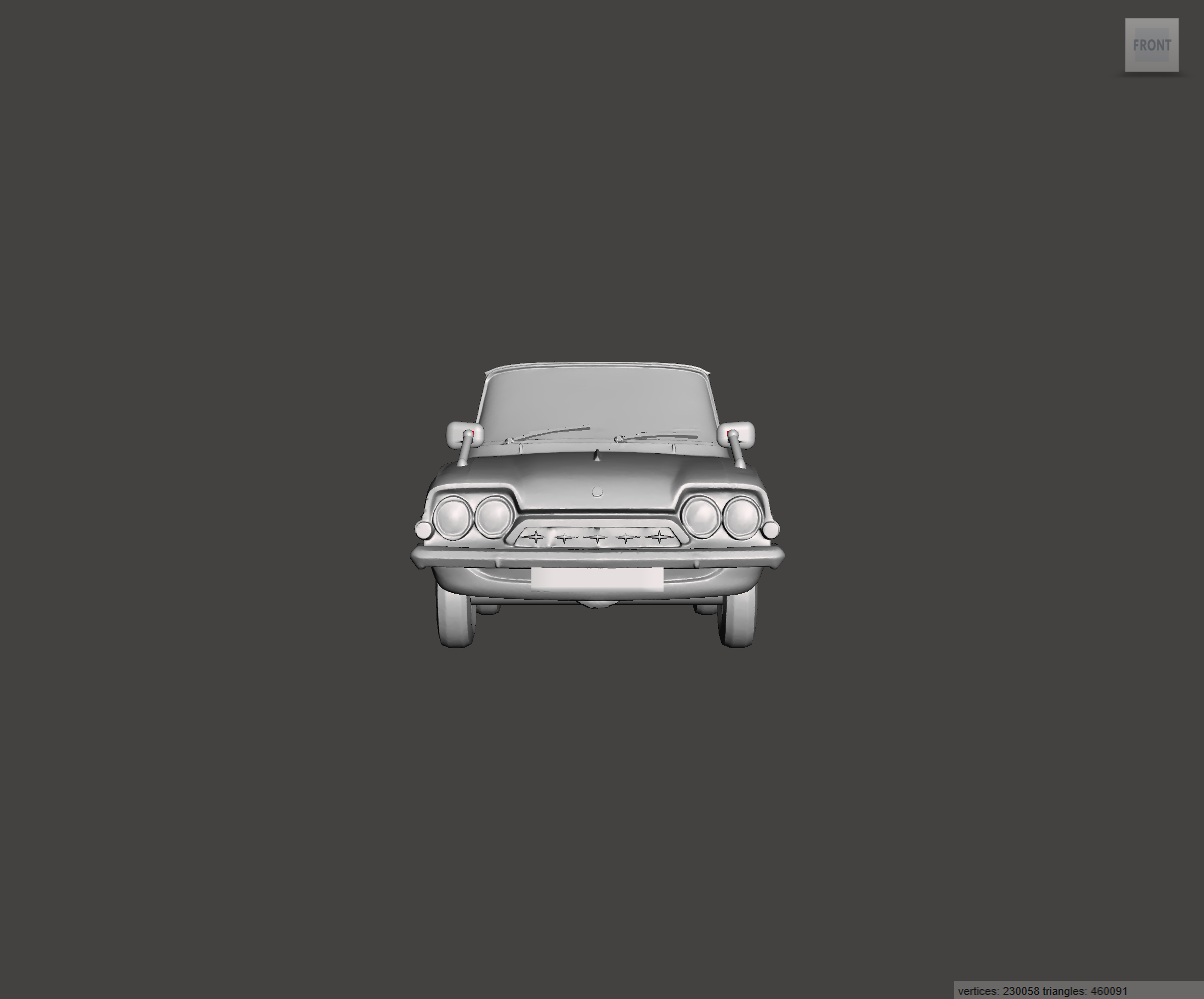 Image of 3D Printed Resin model of Ford Consul Classic 2 Door 1963