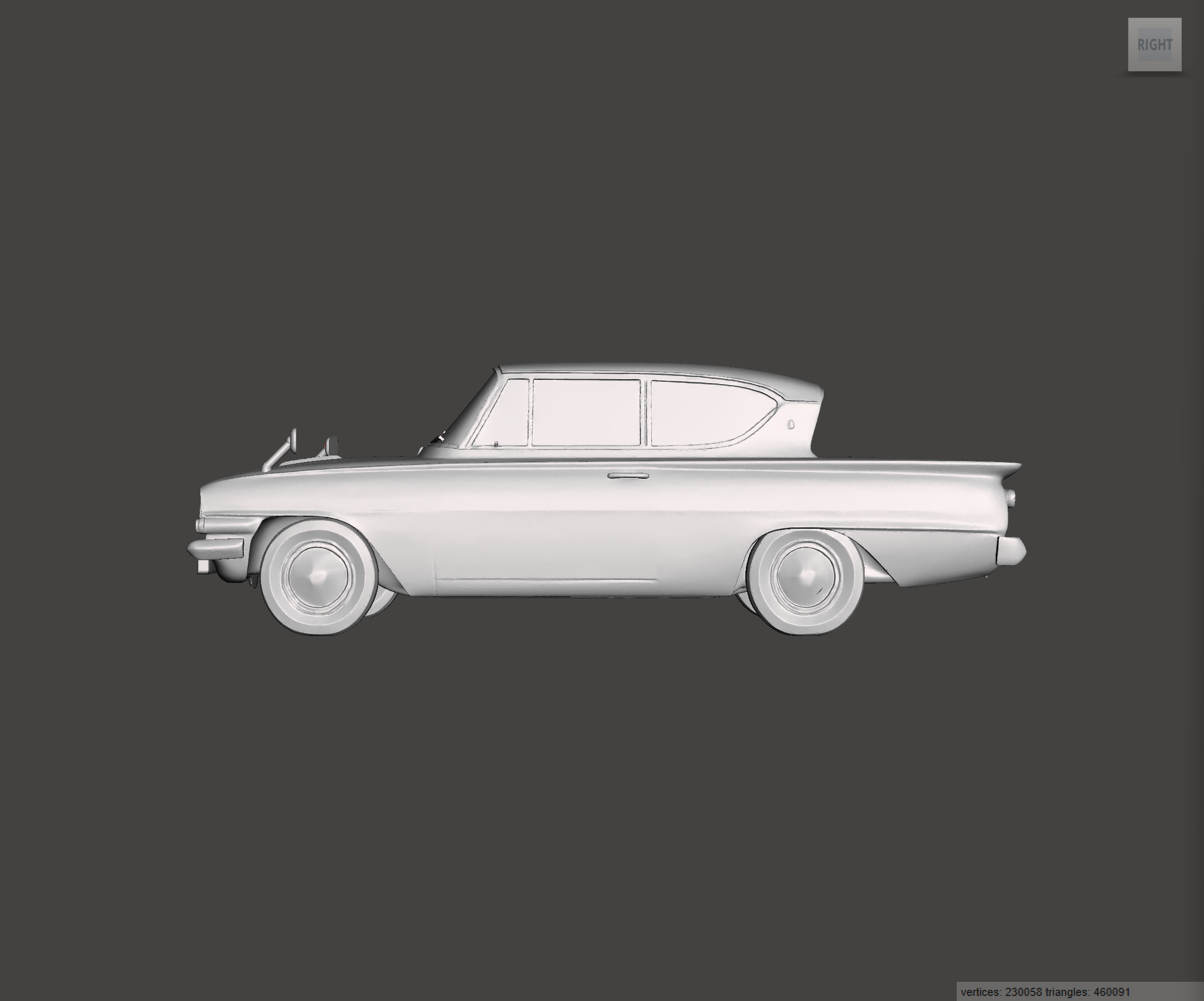 Image of 3D Printed Resin model of Ford Consul Classic 2 Door 1963