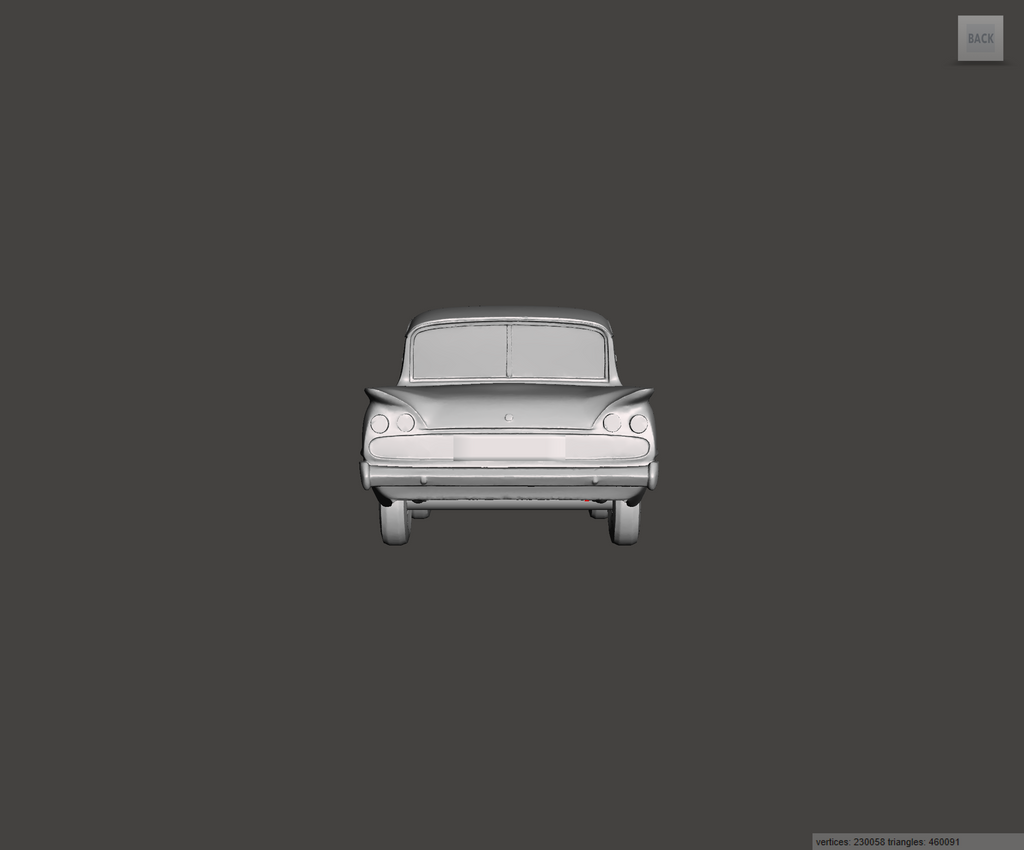 Image of 3D Printed Resin model of Ford Consul Classic 2 Door 1963
