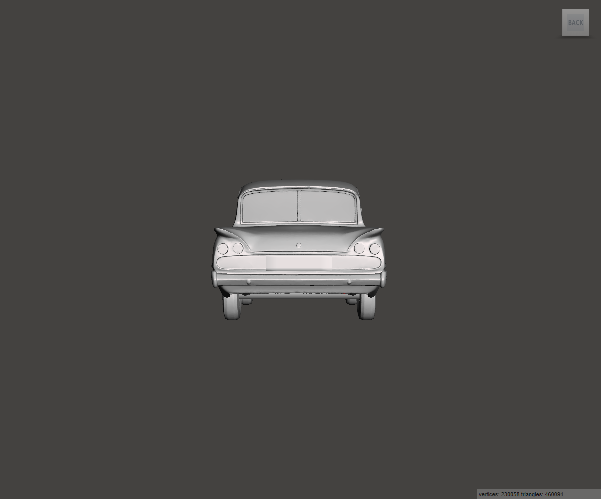 Image of 3D Printed Resin model of Ford Consul Classic 2 Door 1963