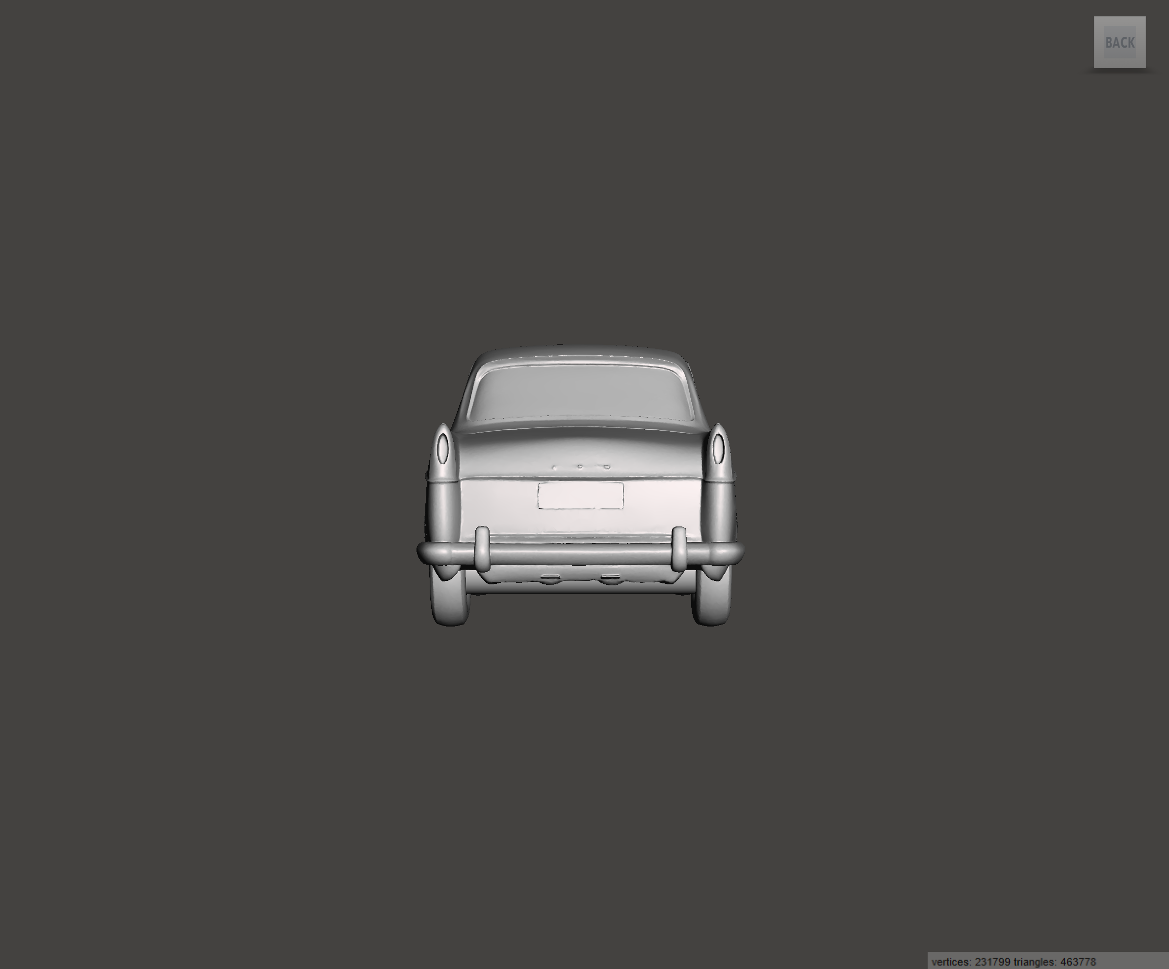 Image of 3D Printed Resin Model of Ford Sierra XR 4x4 1988