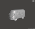 Image of 3D Printed Resin Model of Volkswagen Type 2 Hightop 1967