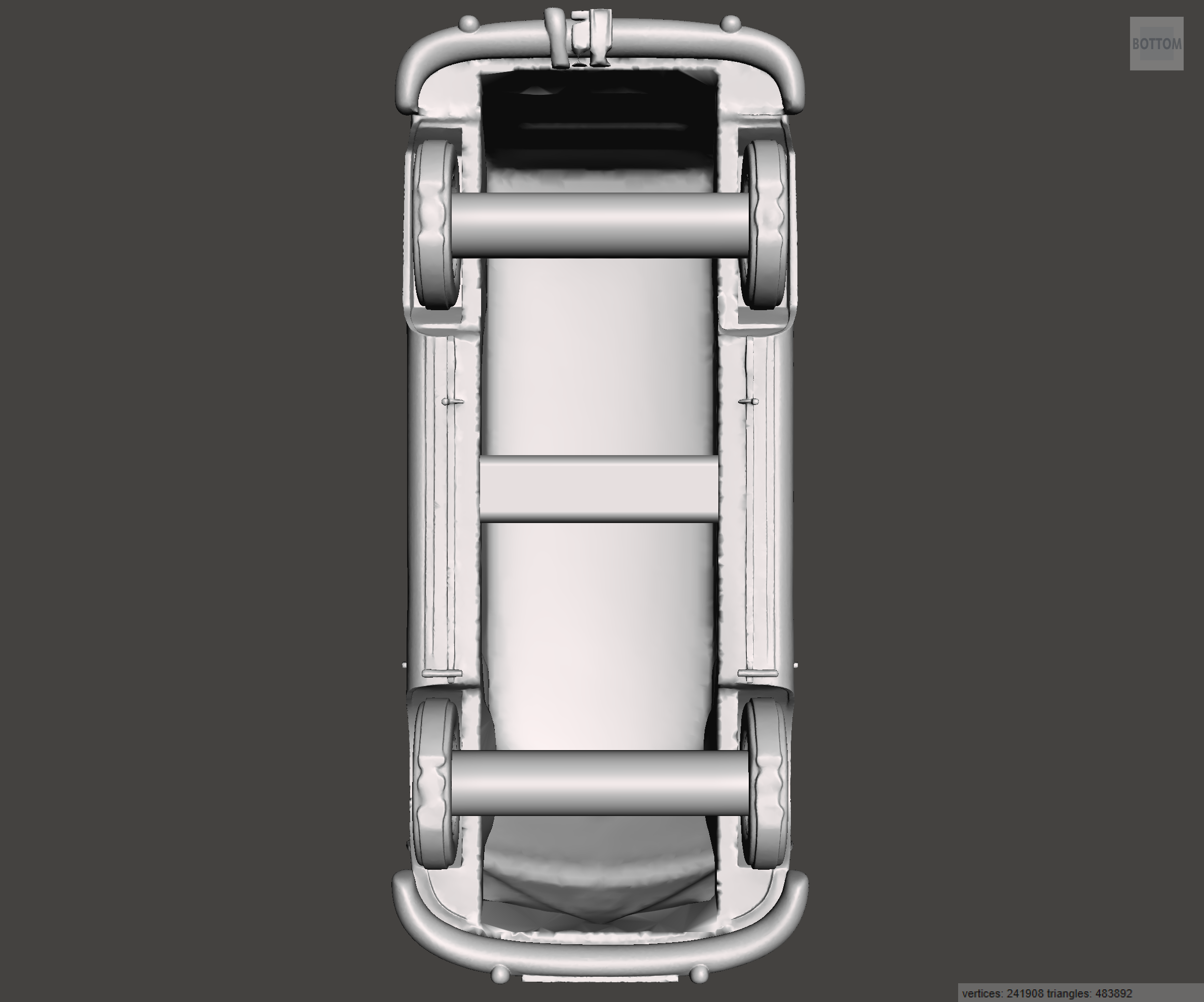 Image of 3D Printed Resin Model of Volkswagen Type 2 Hightop 1967