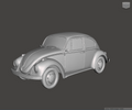 Image of 3D Printed Resin Model of Volkswagen Beetle 1968