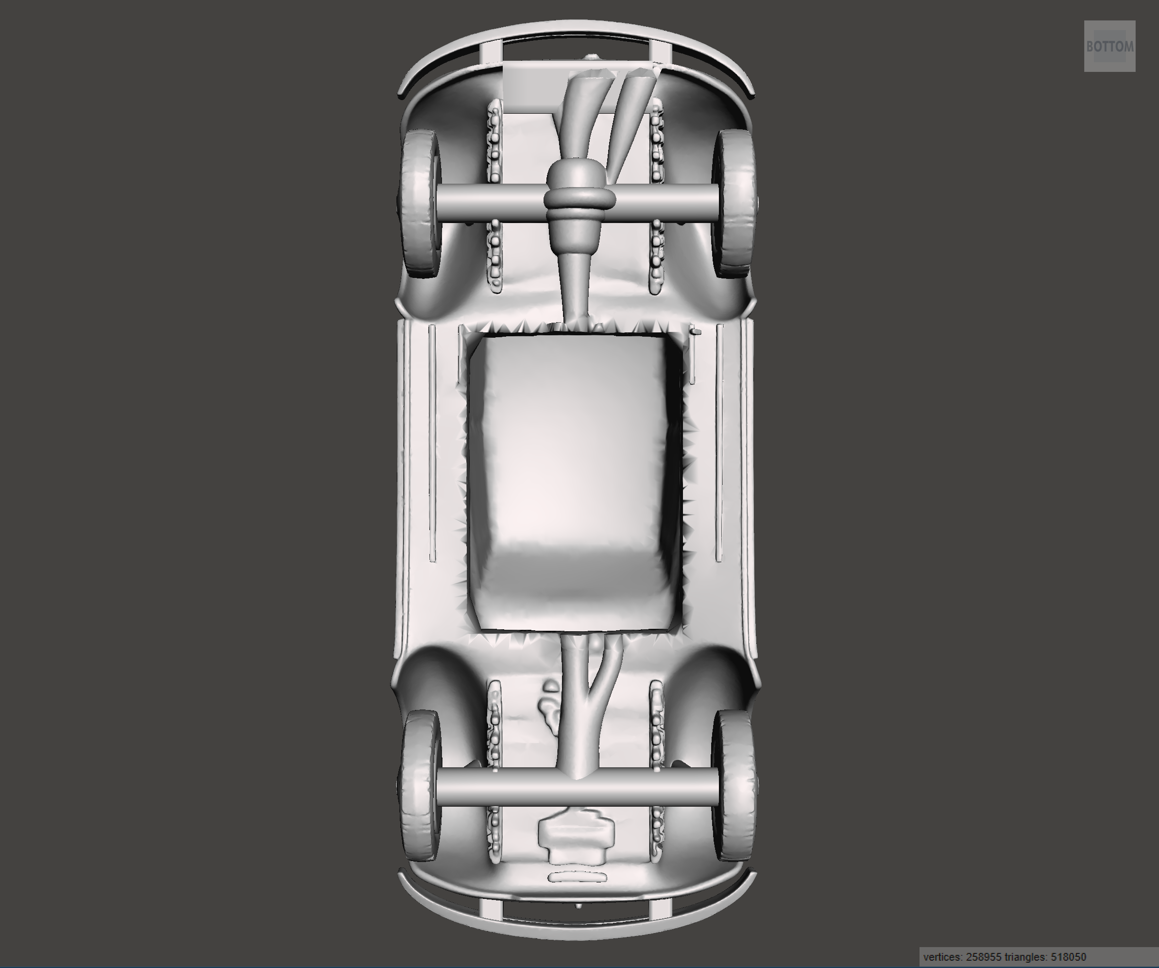 Image of 3D Printed Resin Model of Volkswagen Beetle 1968