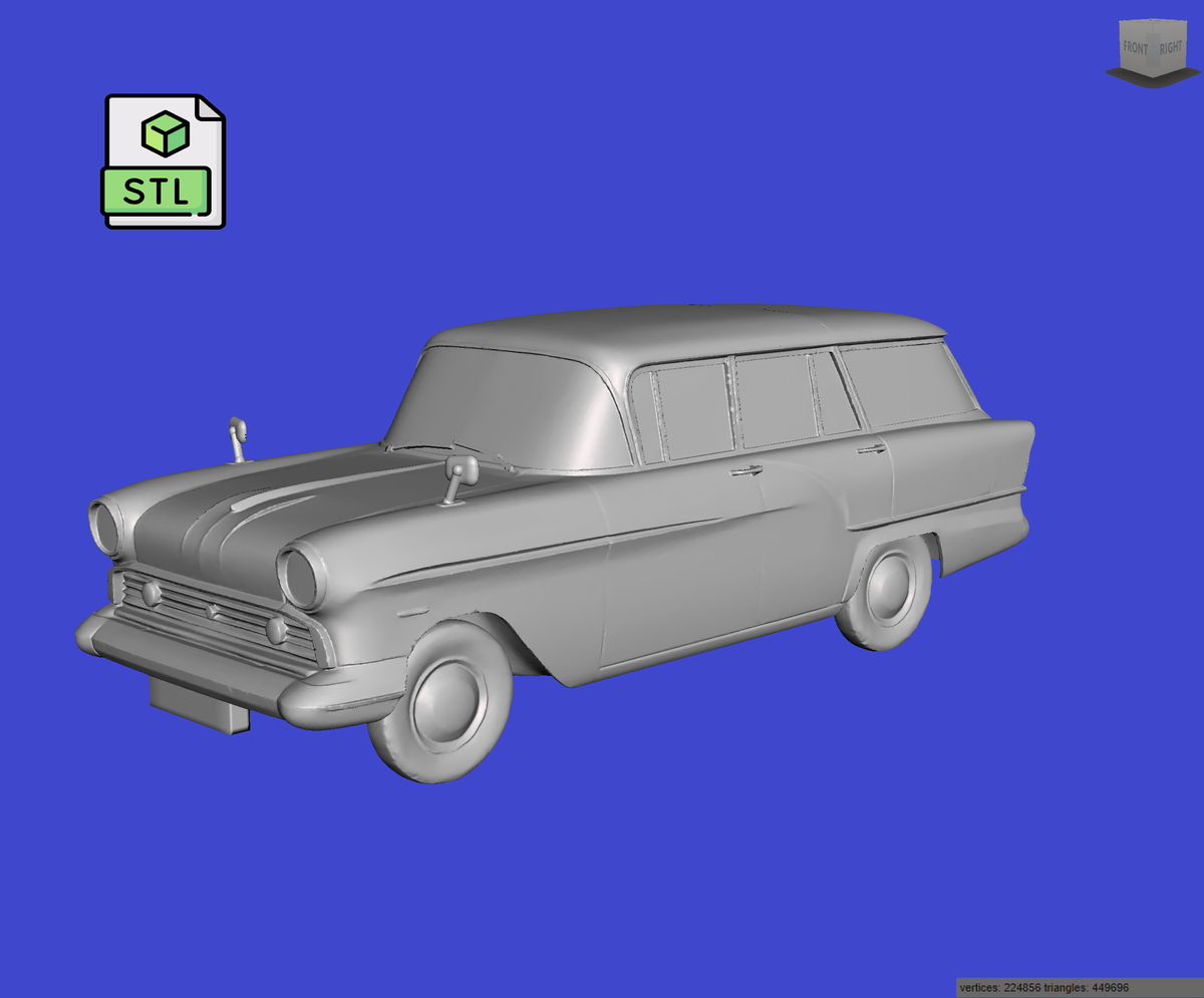 Digital Download of 3D Printed Vauxhall Victor F Type Estate 1961 Prescale