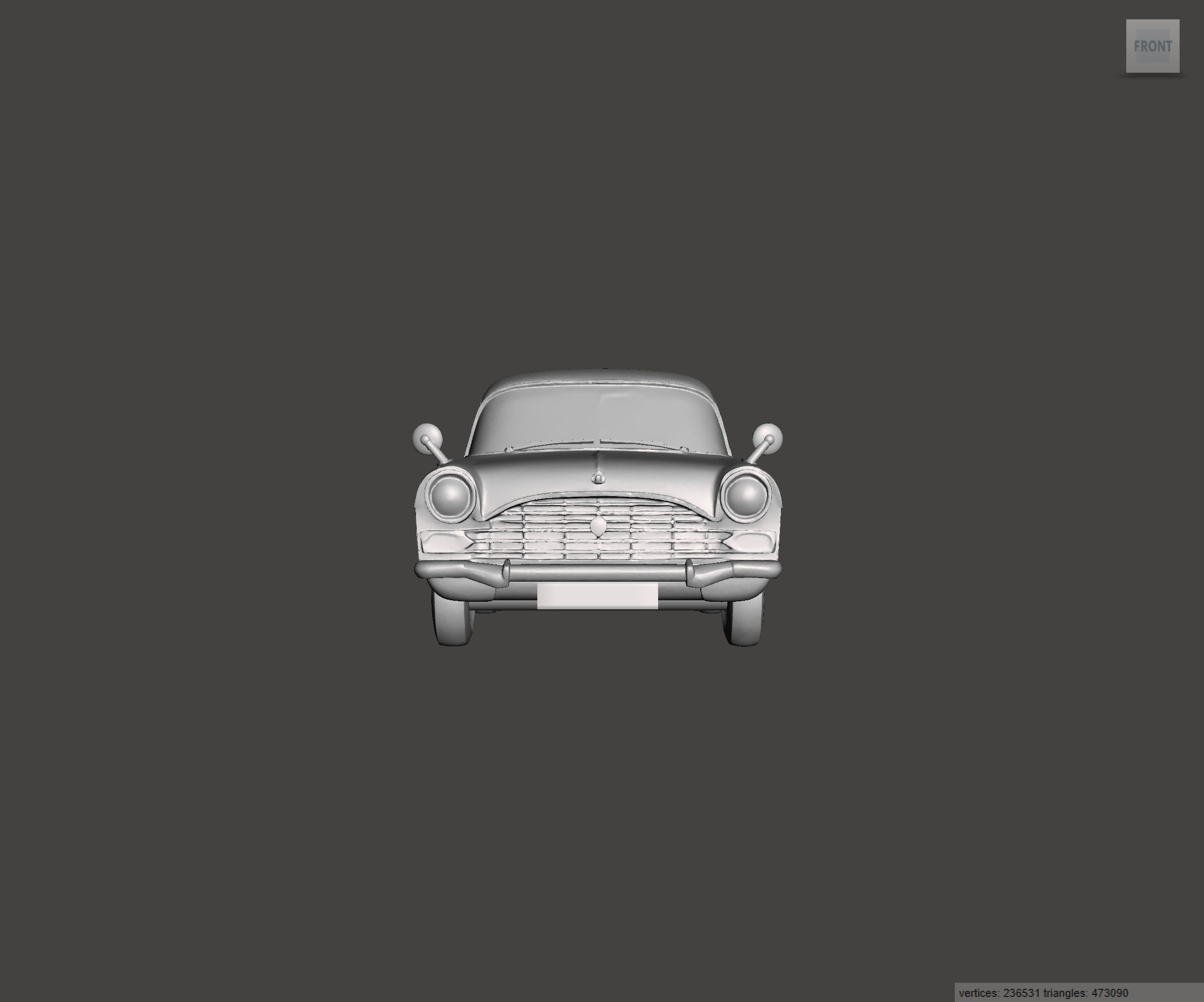 Image of 3D Printed Resin Model of Vauxhall Cresta PA 1961
