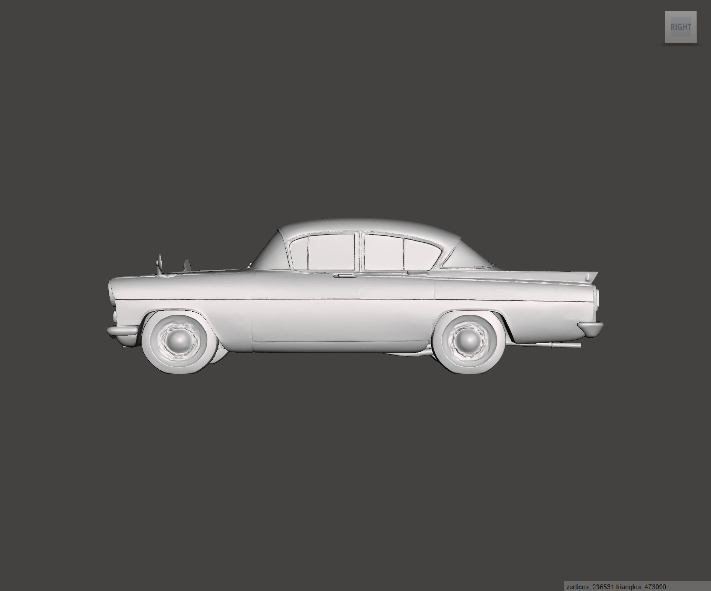 Image of 3D Printed Resin Model of Vauxhall Cresta PA 1961