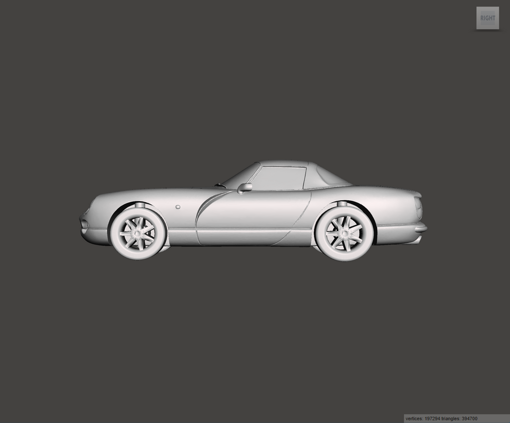 Image of 3D Printed Resin Model of TVR Chimaera 1998