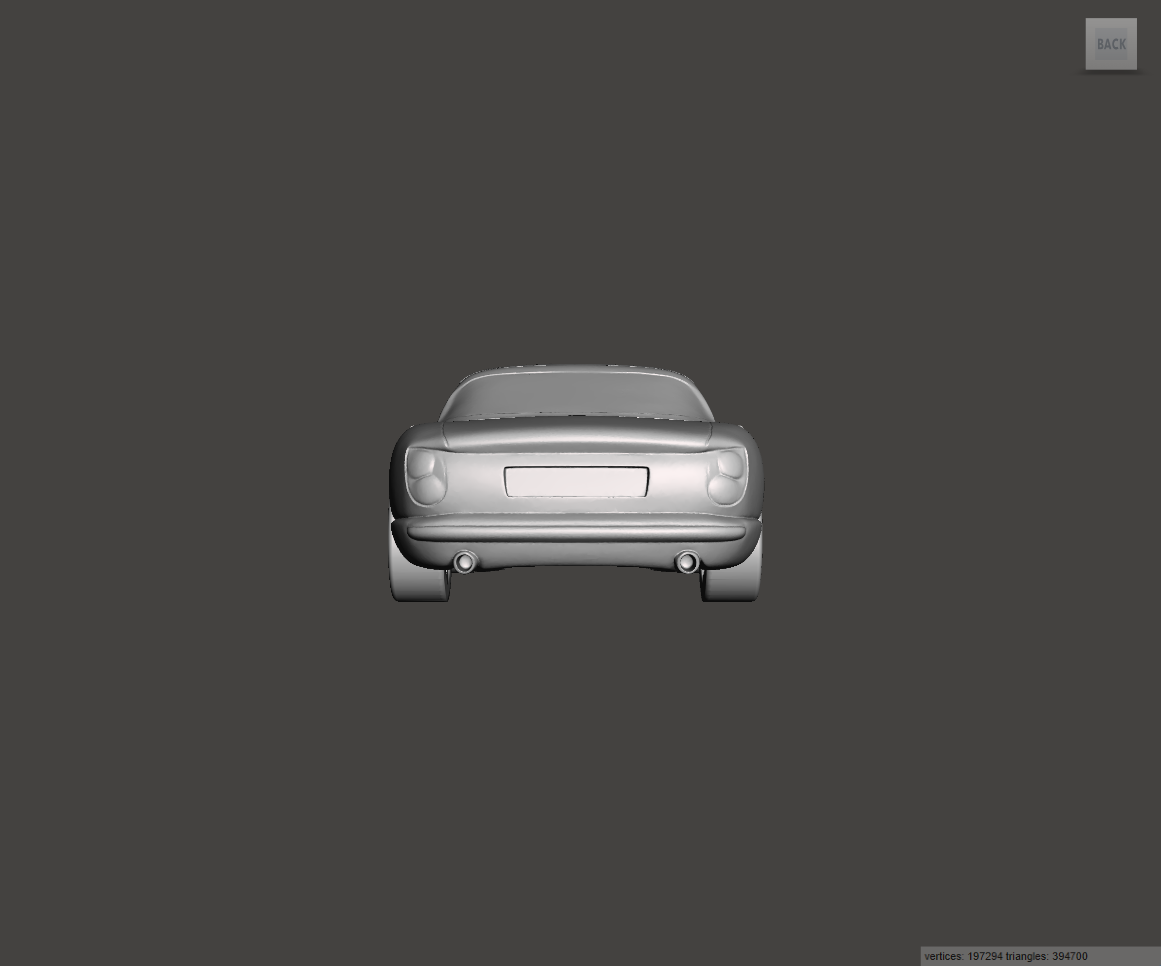Image of 3D Printed Resin Model of TVR Chimaera 1998