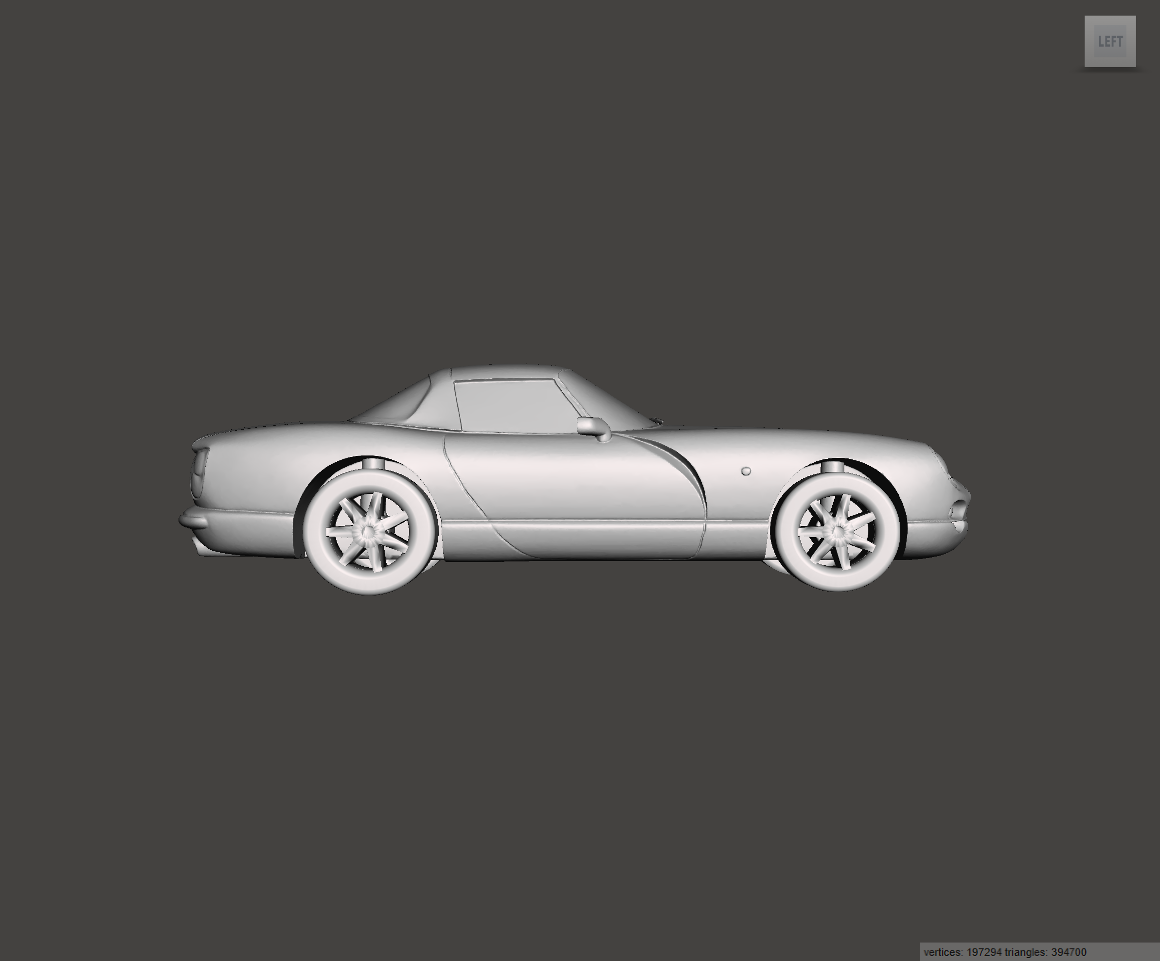Image of 3D Printed Resin Model of TVR Chimaera 1998