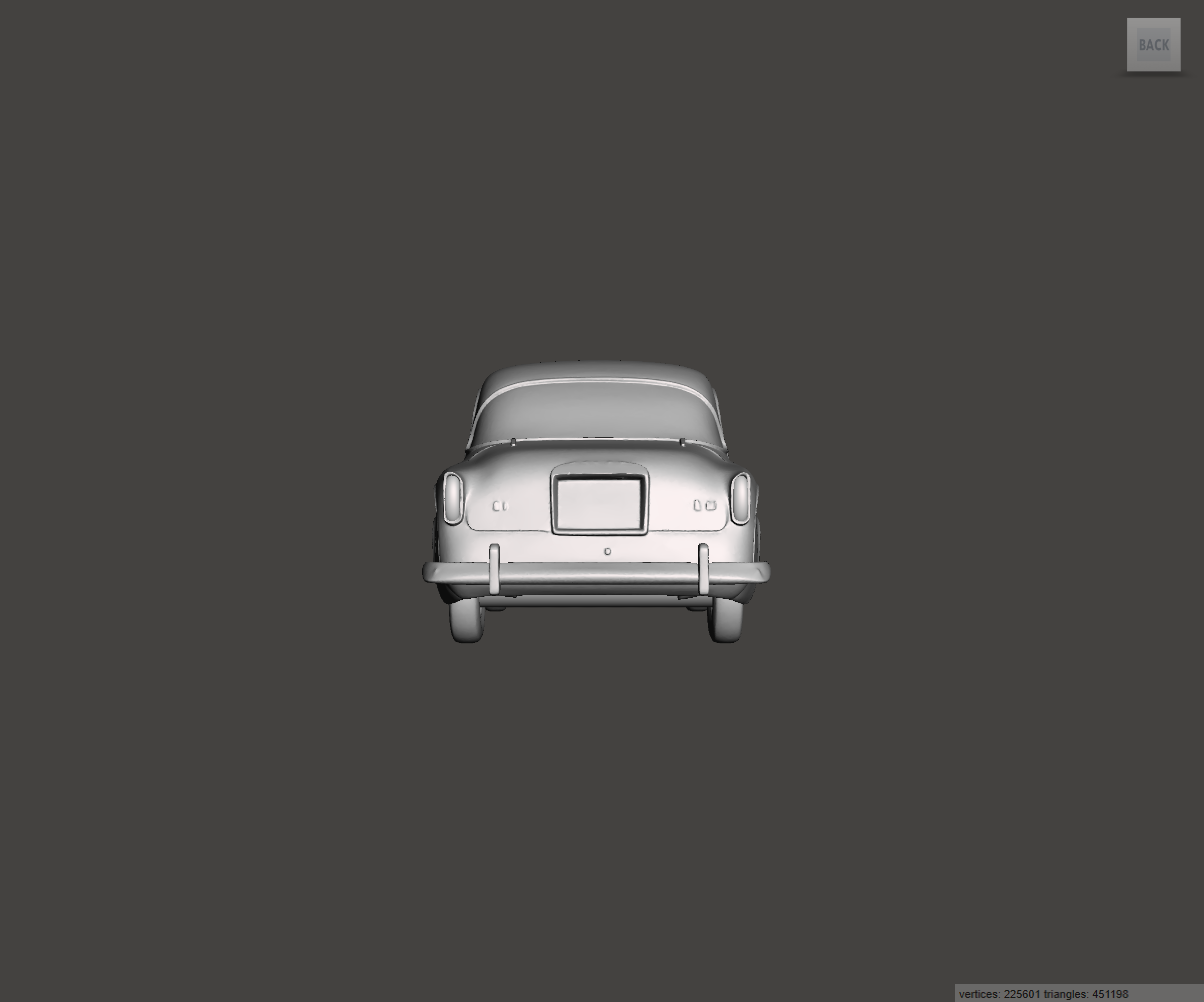 Image of 3D Printed Resin Model of Sunbeam Rapier Series I 1957