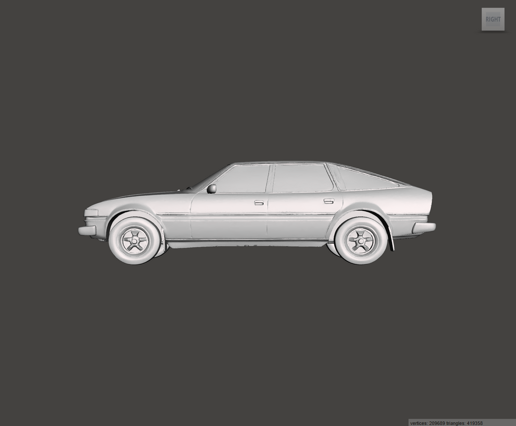 Image of 3D Printed Resin Model of Rover SD1 Series 1 3500 1980