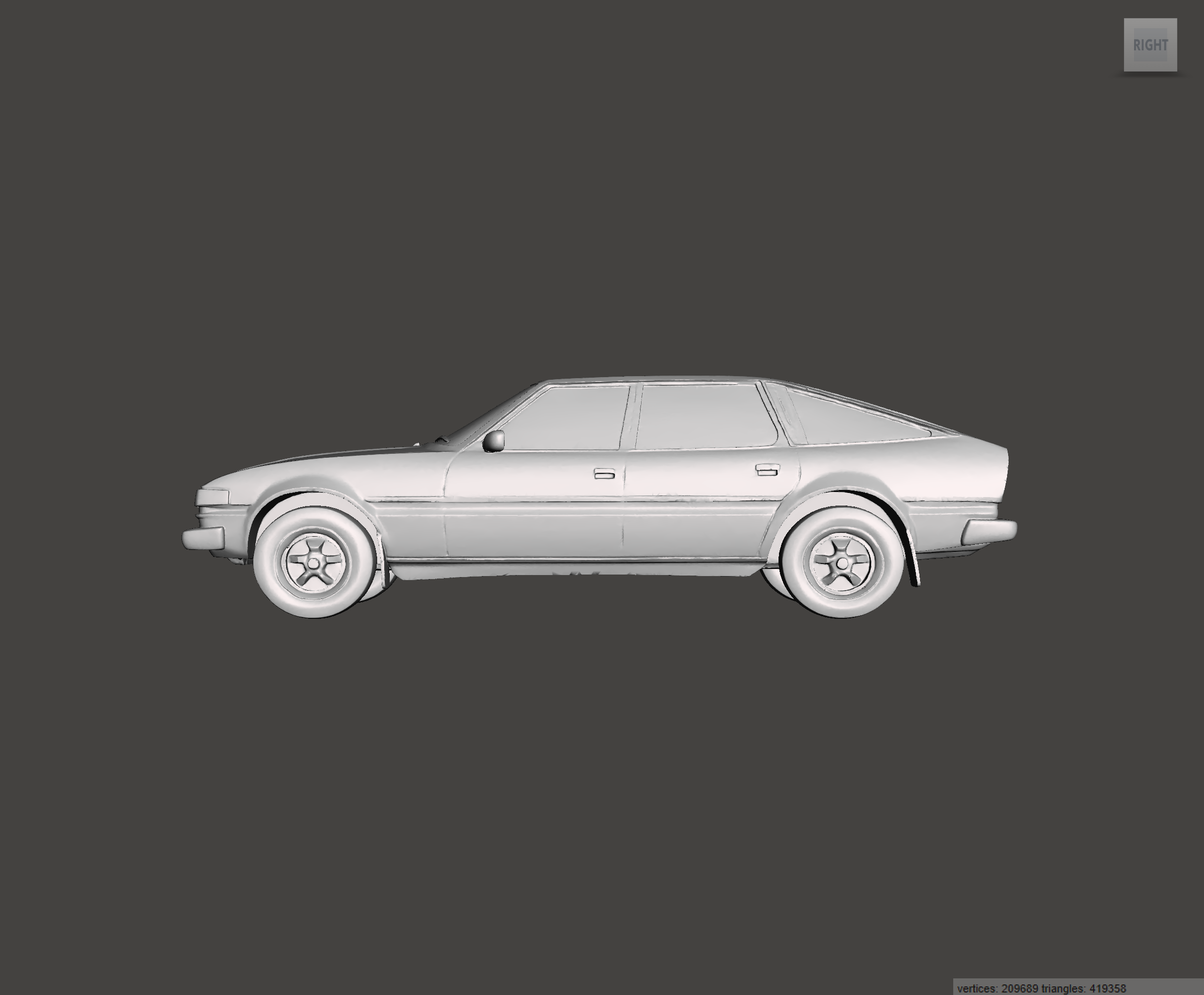 Image of 3D Printed Resin Model of Rover SD1 Series 1 3500 1980