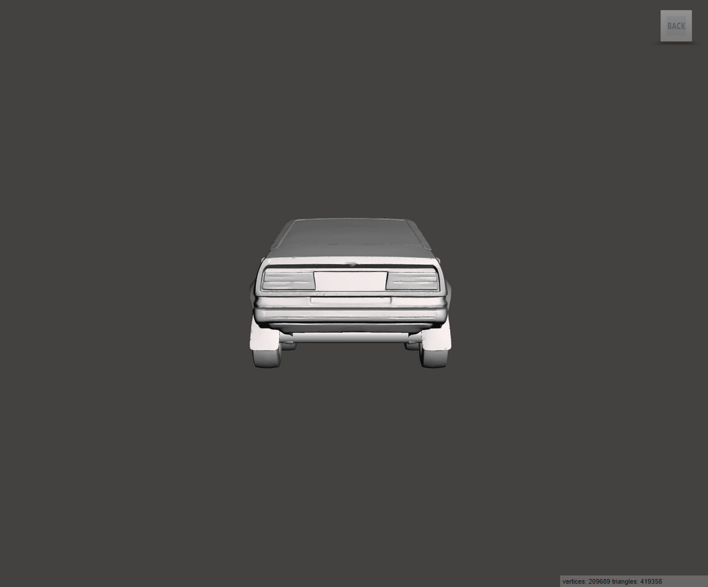 Image of 3D Printed Resin Model of Rover SD1 Series 1 3500 1980
