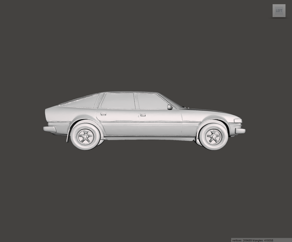 Image of 3D Printed Resin Model of Rover SD1 Series 1 3500 1980