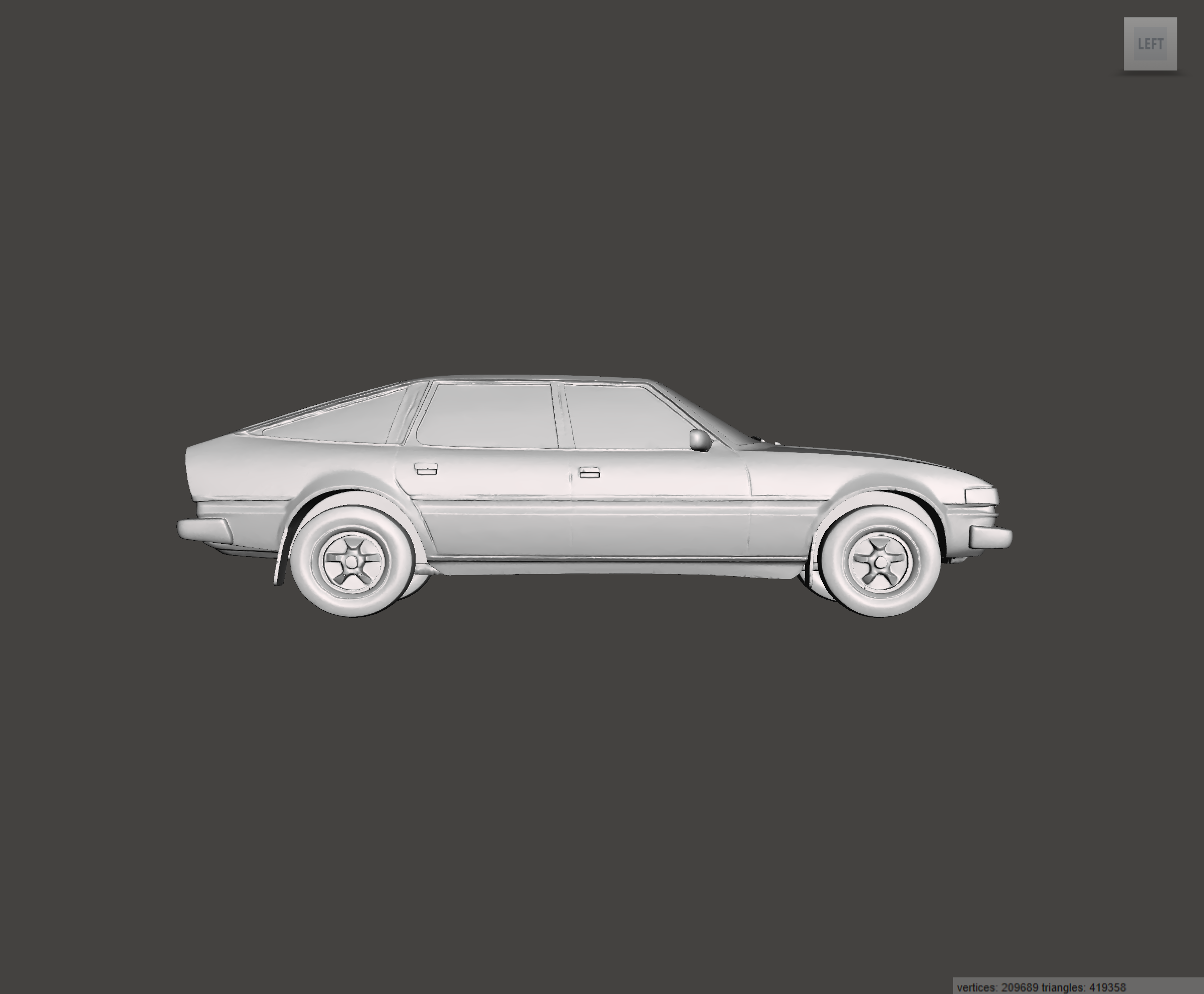 Image of 3D Printed Resin Model of Rover SD1 Series 1 3500 1980