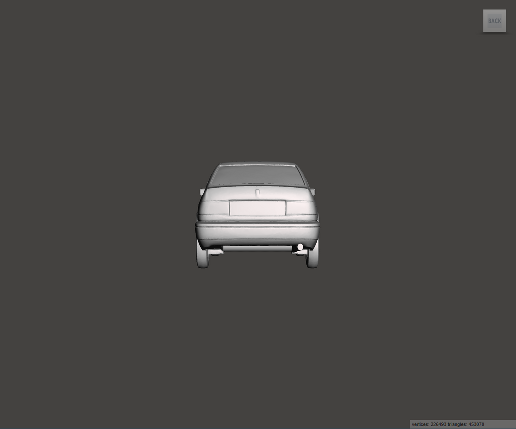 Image of 3D Printed Resin Model of Rover 825 Si 1999
