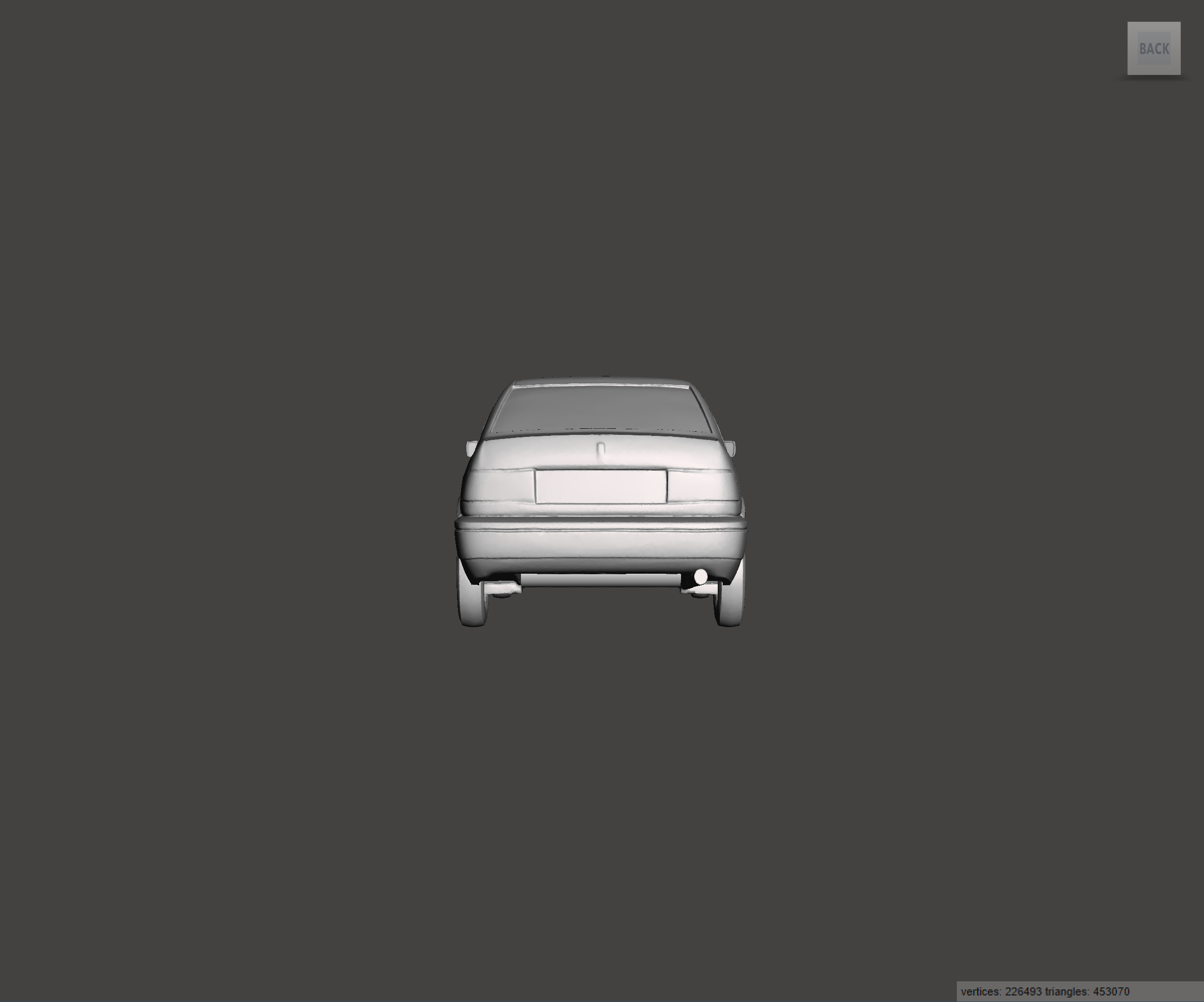 Image of 3D Printed Resin Model of Rover 825 Si 1999