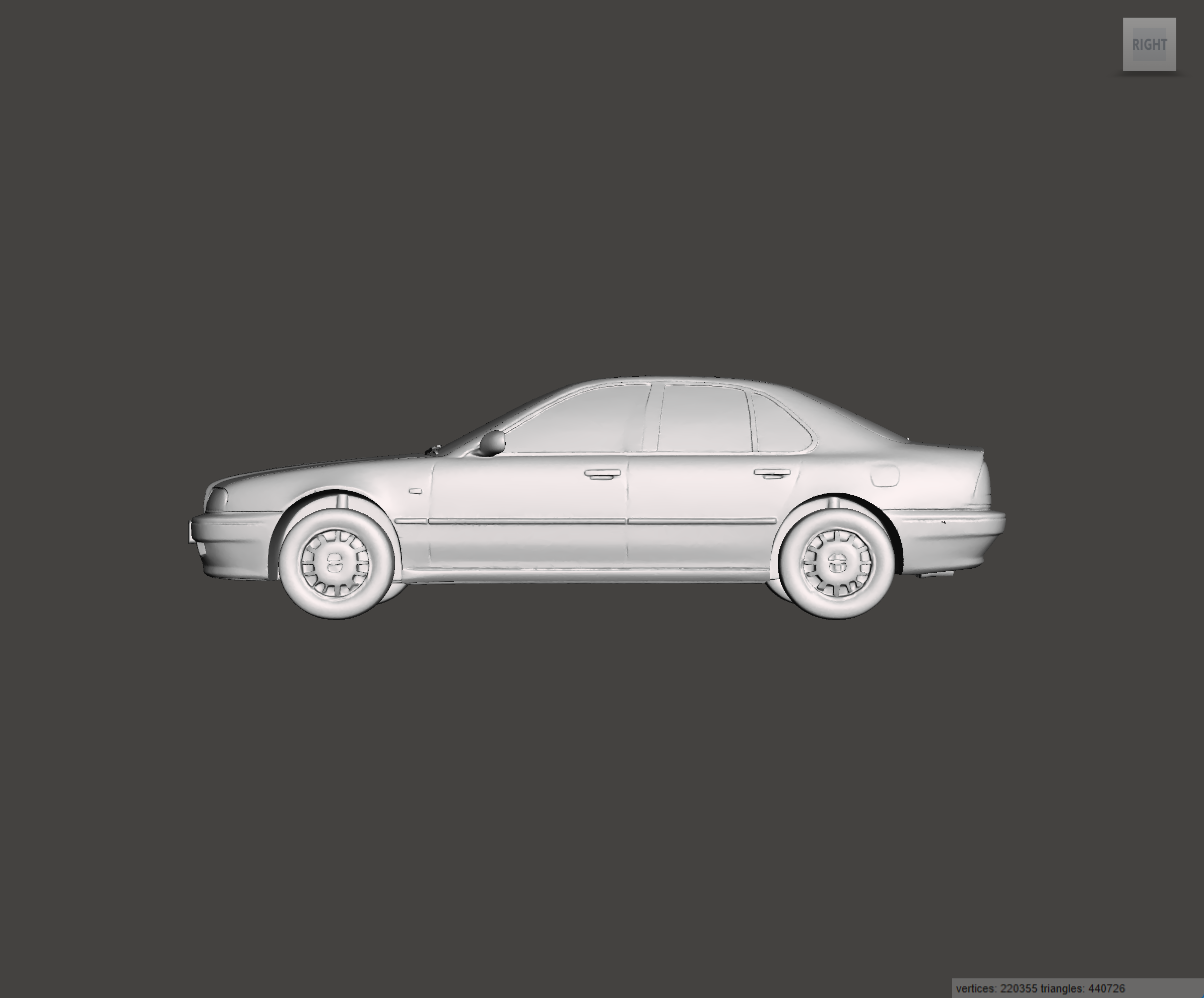 Image of 3D Printed Resin Model of Rover 623 SLi 2.3 1998