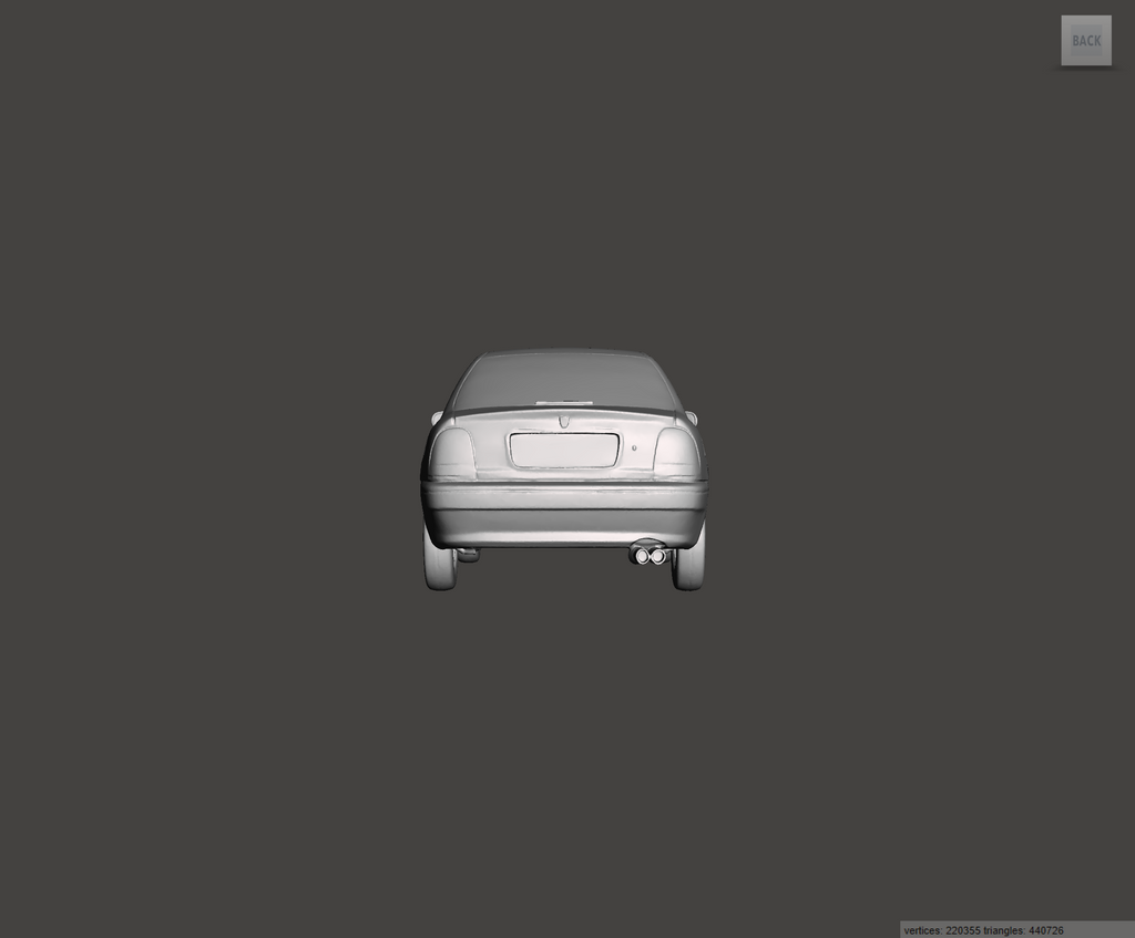 Image of 3D Printed Resin Model of Rover 623 SLi 2.3 1998