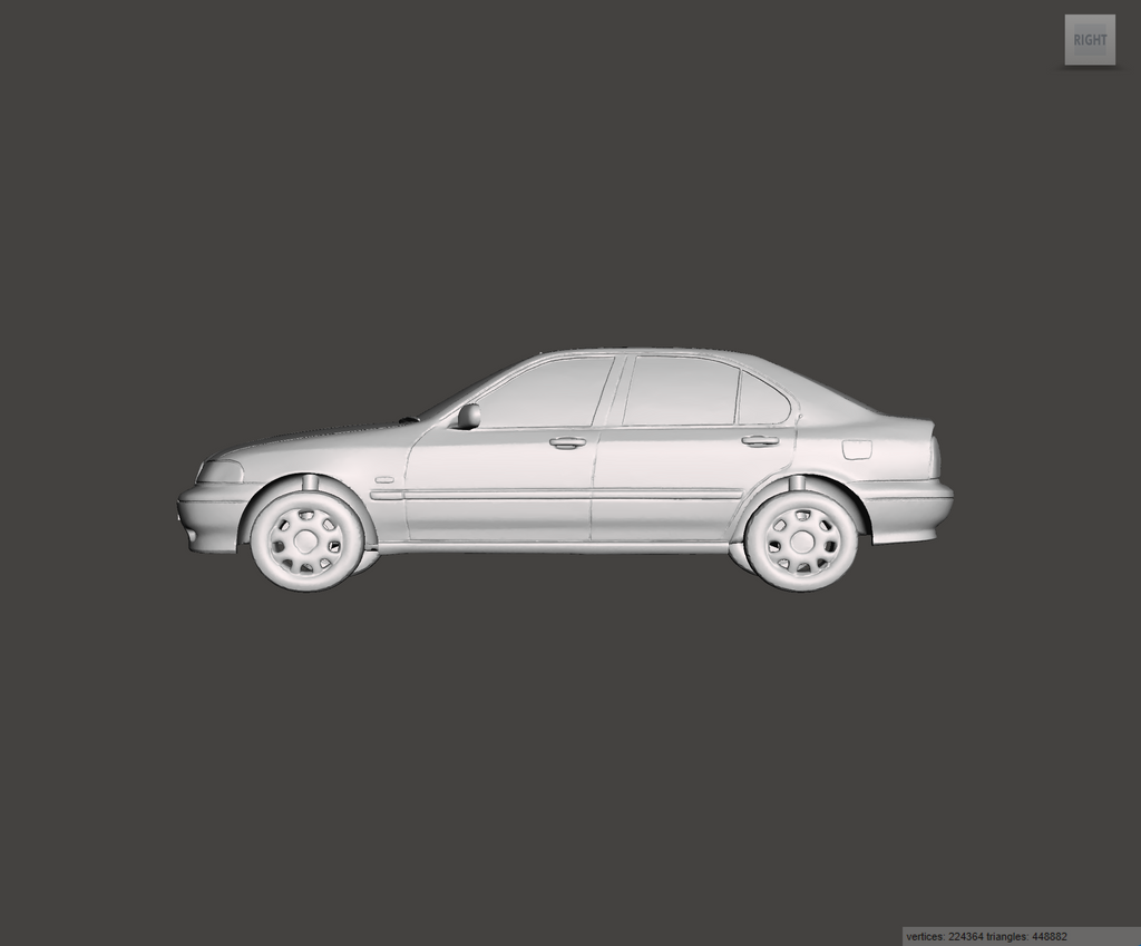 Image of 3D Printed Resin Model of Rover 416 1.6 1998