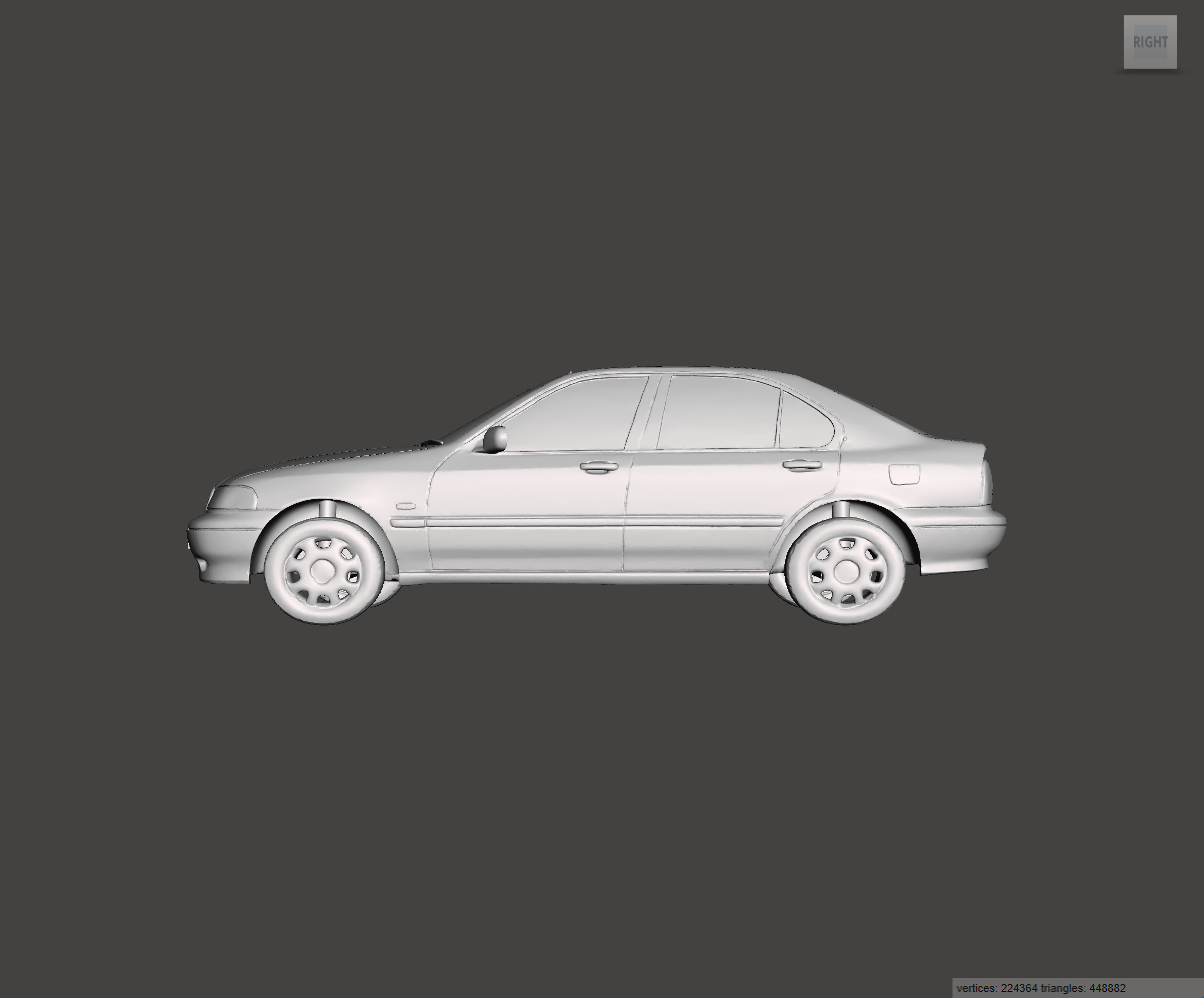 Image of 3D Printed Resin Model of Rover 416 1.6 1998