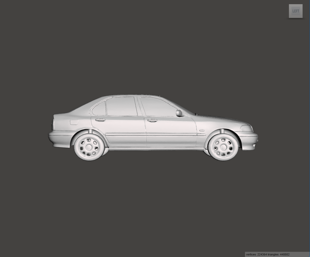 Image of 3D Printed Resin Model of Rover 416 1.6 1998