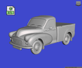 Digital Download of 3D Printed Morris Minor Pick up Commercial 1968 Refined