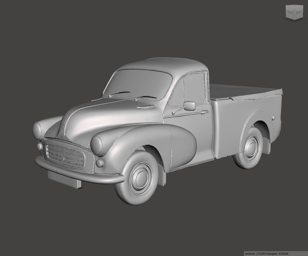 Image of 3D Printed Resin Model of Morris Minor Pick up 1968