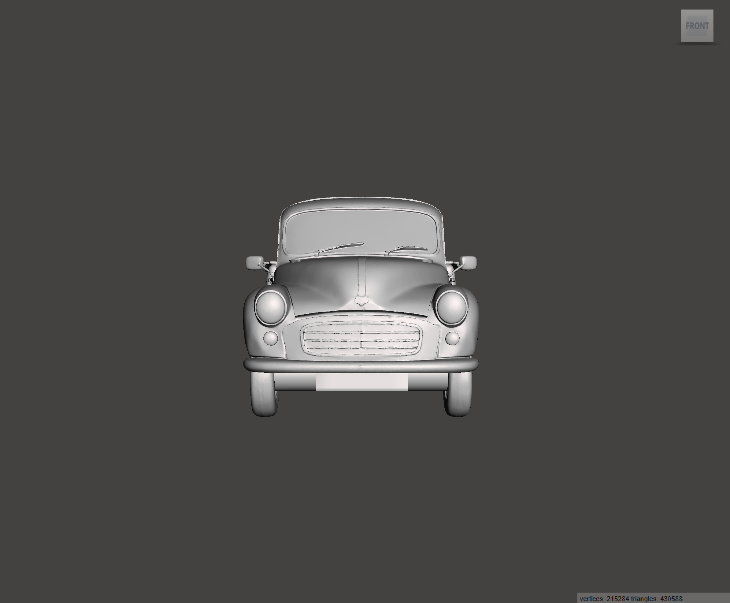 Image of 3D Printed Resin Model of Morris Minor Pick up 1968