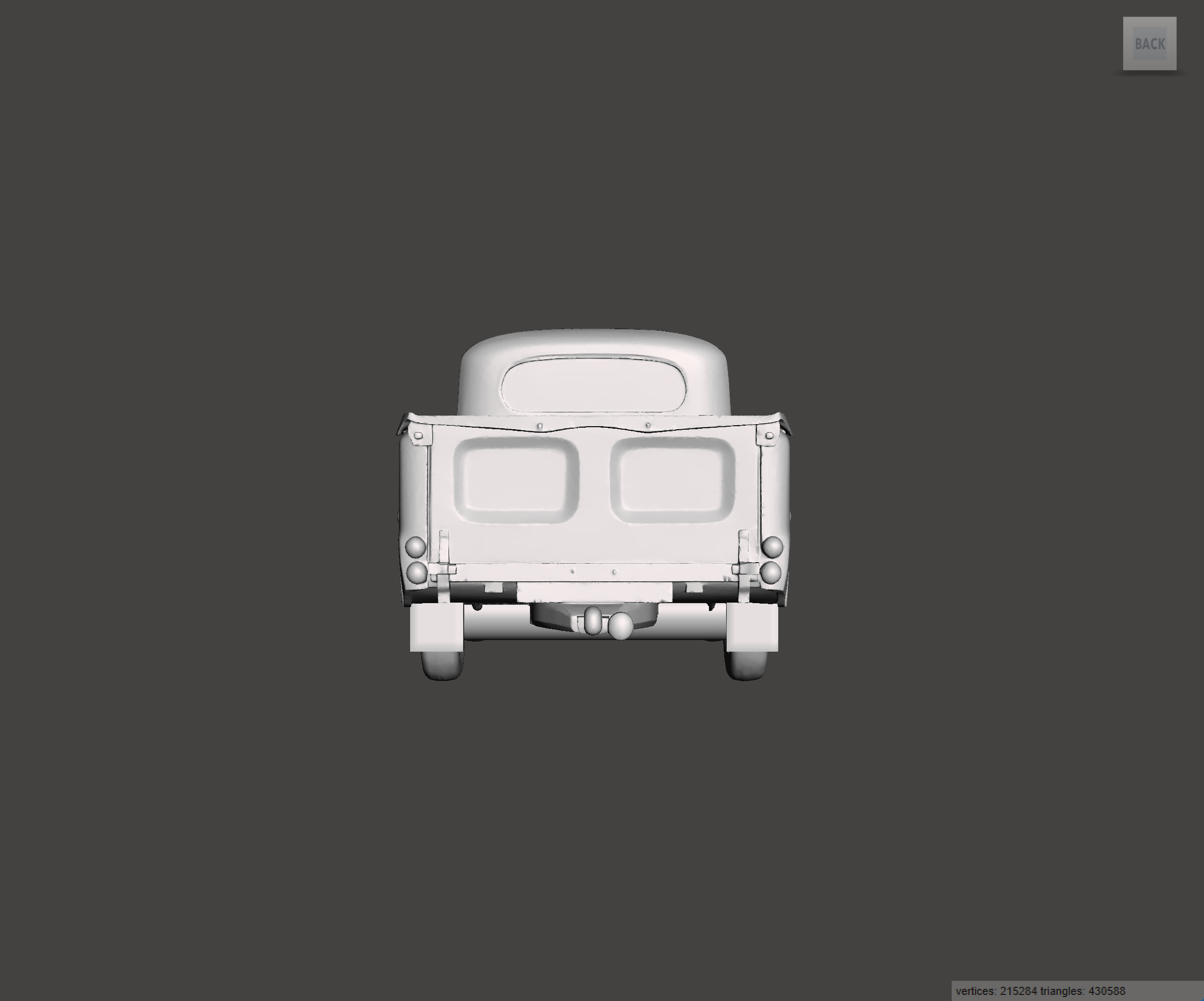 Image of 3D Printed Resin Model of Morris Minor Pick up 1968