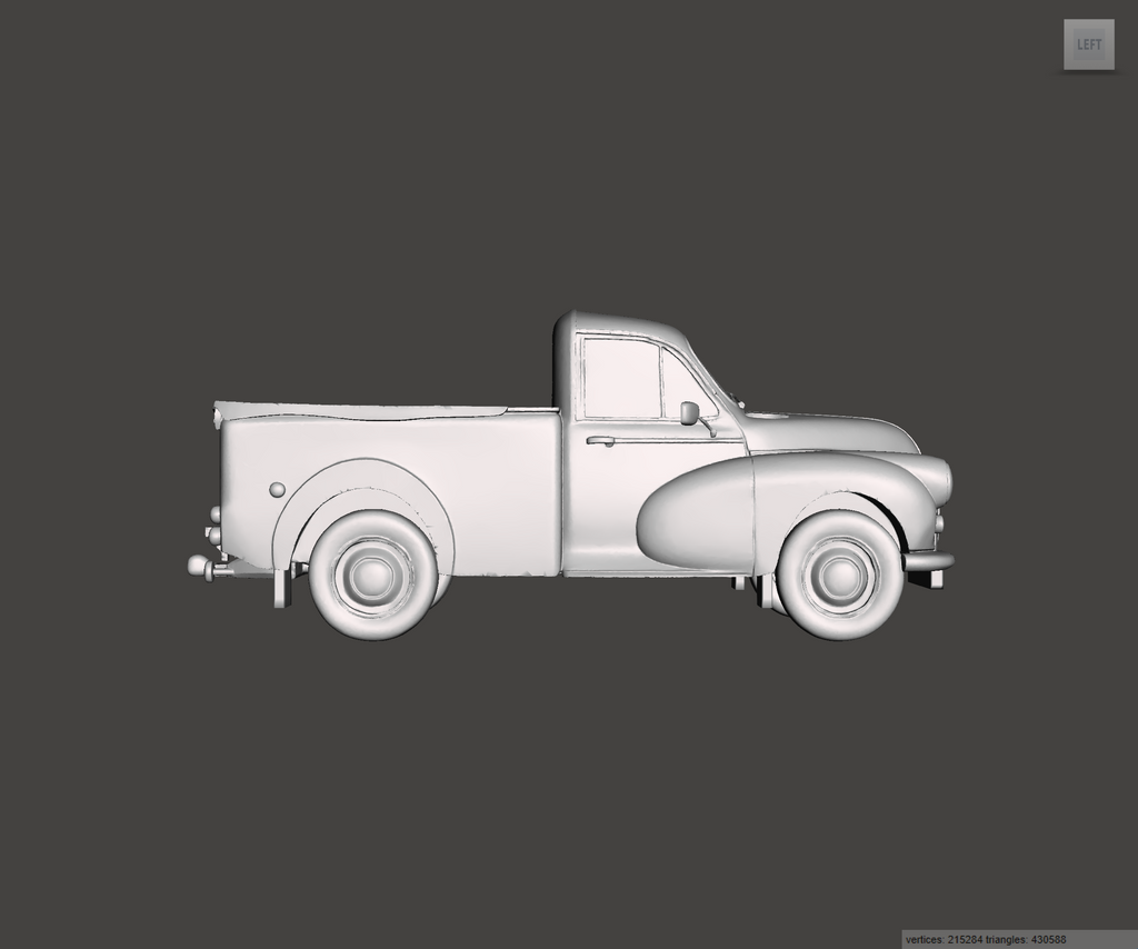 Image of 3D Printed Resin Model of Morris Minor Pick up 1968