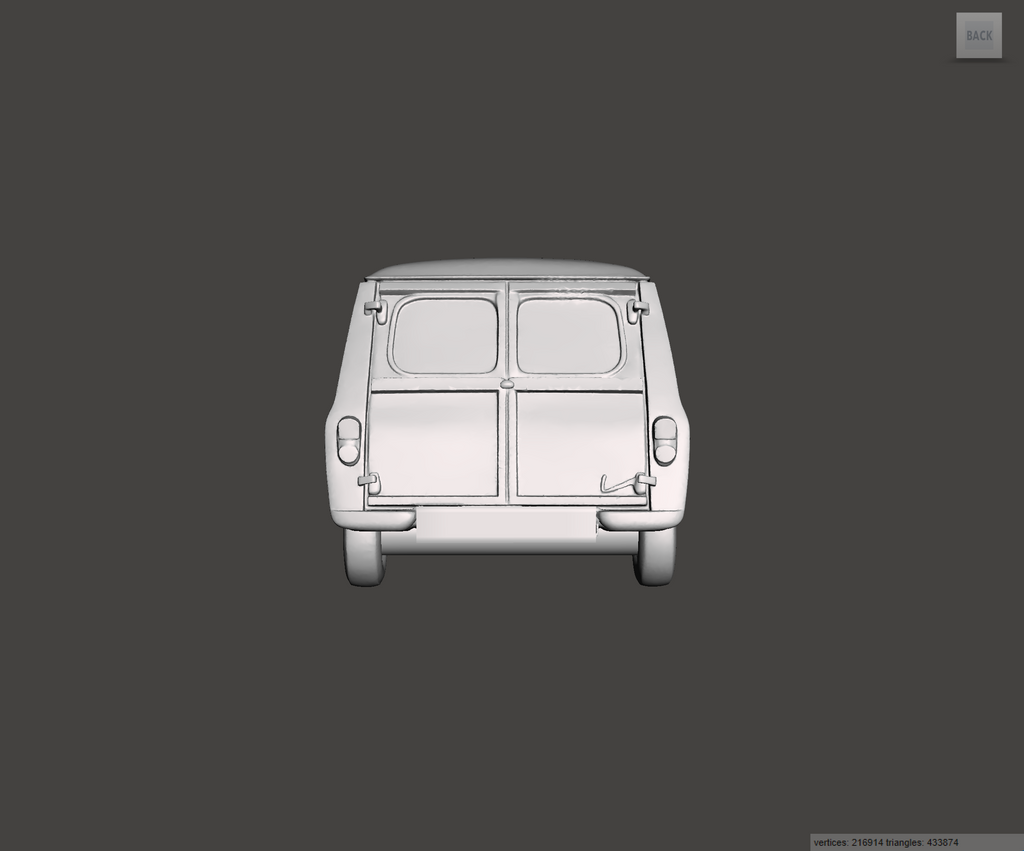 Image of 3D Printed Resin Model of Mini Countryman 1967